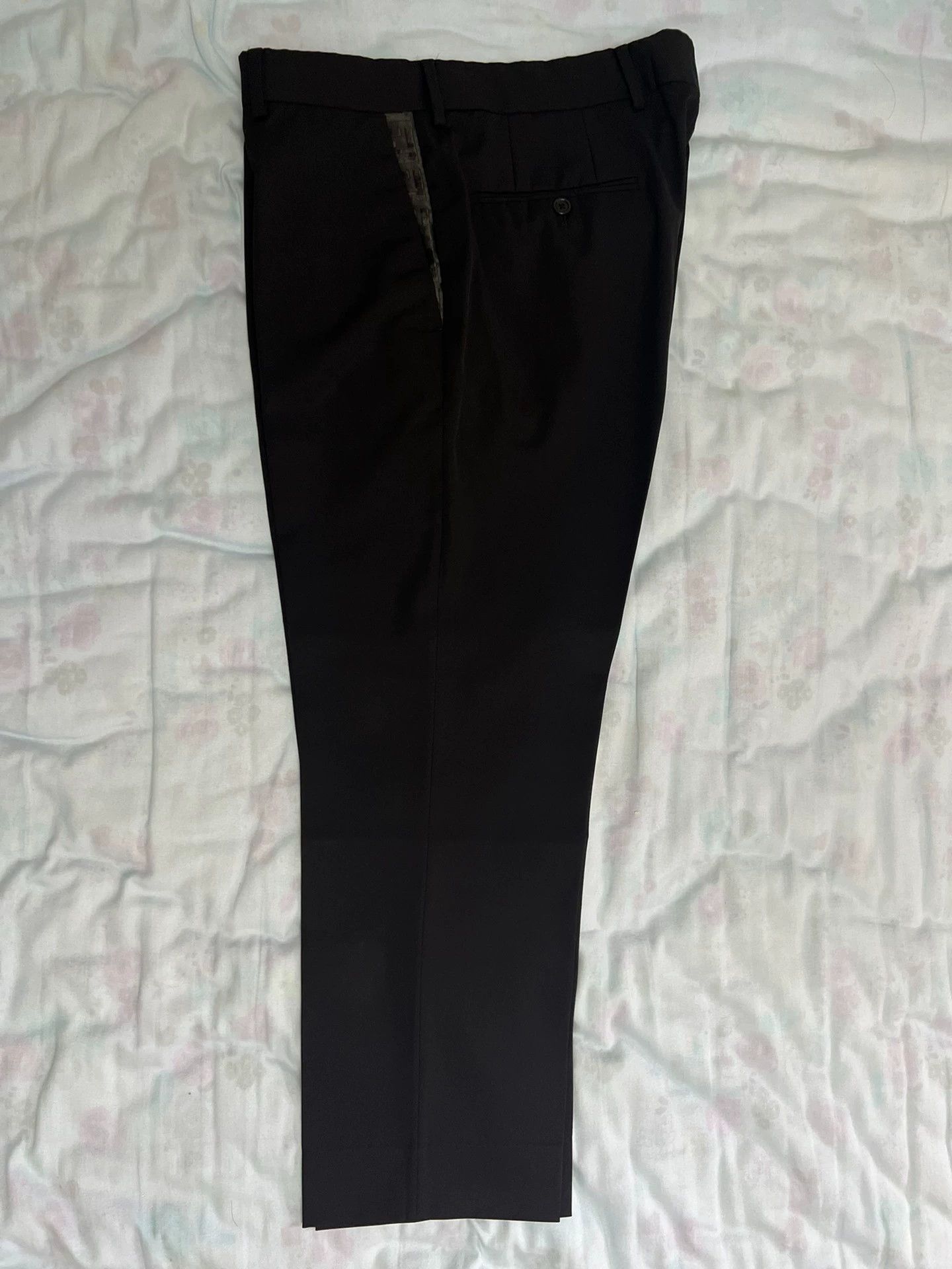 Fendi Fendi FF Monogram Basic Wool Trousers Men's 50 Black Size US 34 / EU 50 - 1 Thumbnail