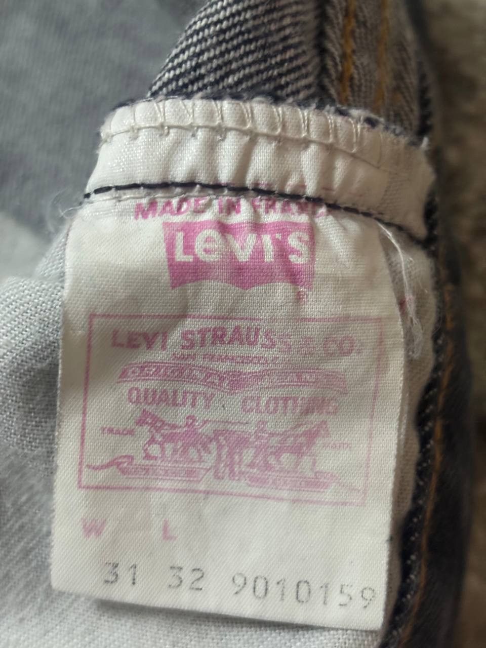 Levi's Vintage Clothing Vintage Levi's 901 High Waisted Skinny Jeans 90s-RARE FRANCE Size 31" - 10 Thumbnail