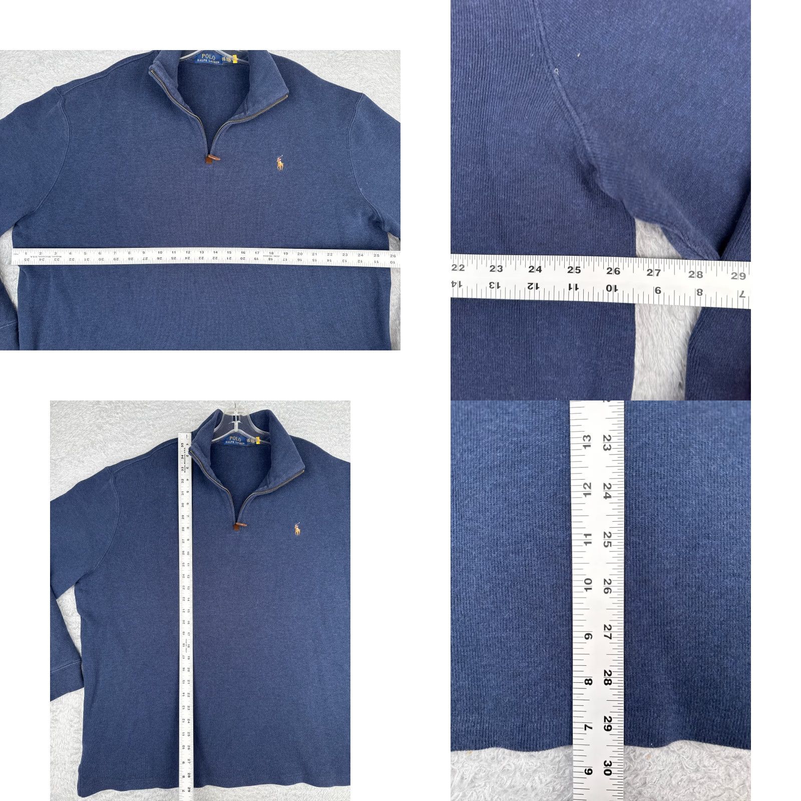 Ralph Lauren Polo Ralph Lauren Sweater Adult 2XL XXL Blue 1/4 Zip Mock Neck Long Sleeve Mens Size US XXL / EU 58 / 5 - 8 Thumbnail