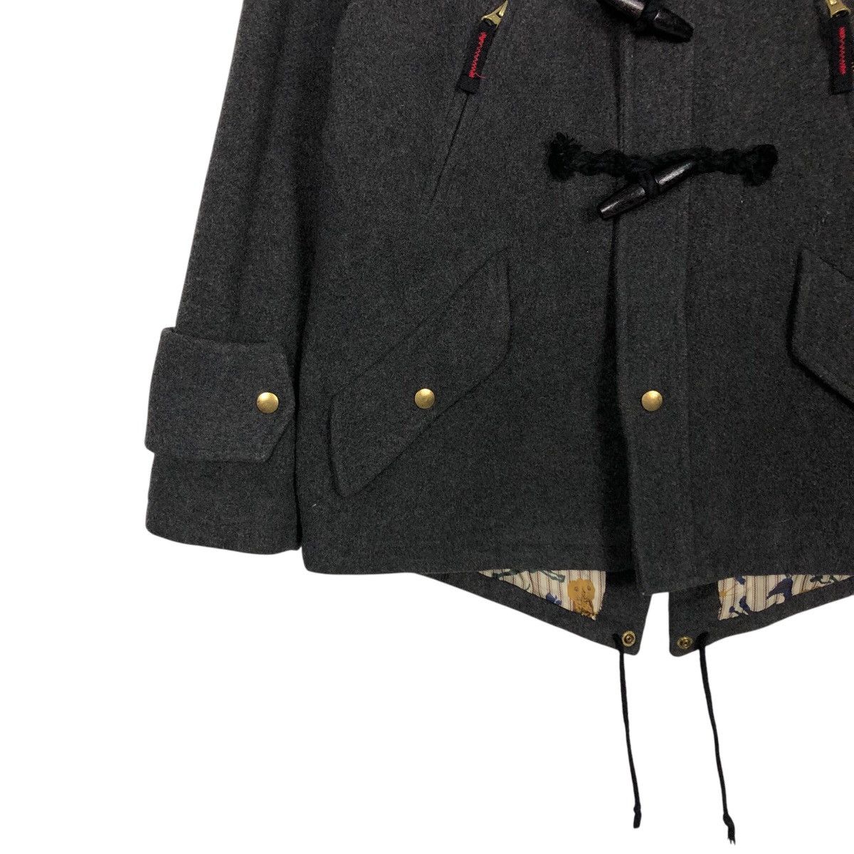 Issey Miyake 📌Vintage Wool Duffle Jacket Ne-Net Japan Striped Blanket Size US M / EU 48-50 / 2 - 5 Thumbnail