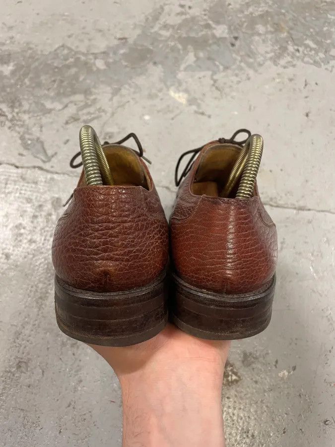 Balenciaga × Designer × Vintage Balenciaga Brown Leather Derby Shoes Size US 5.5 / EU 38 - 7 Thumbnail