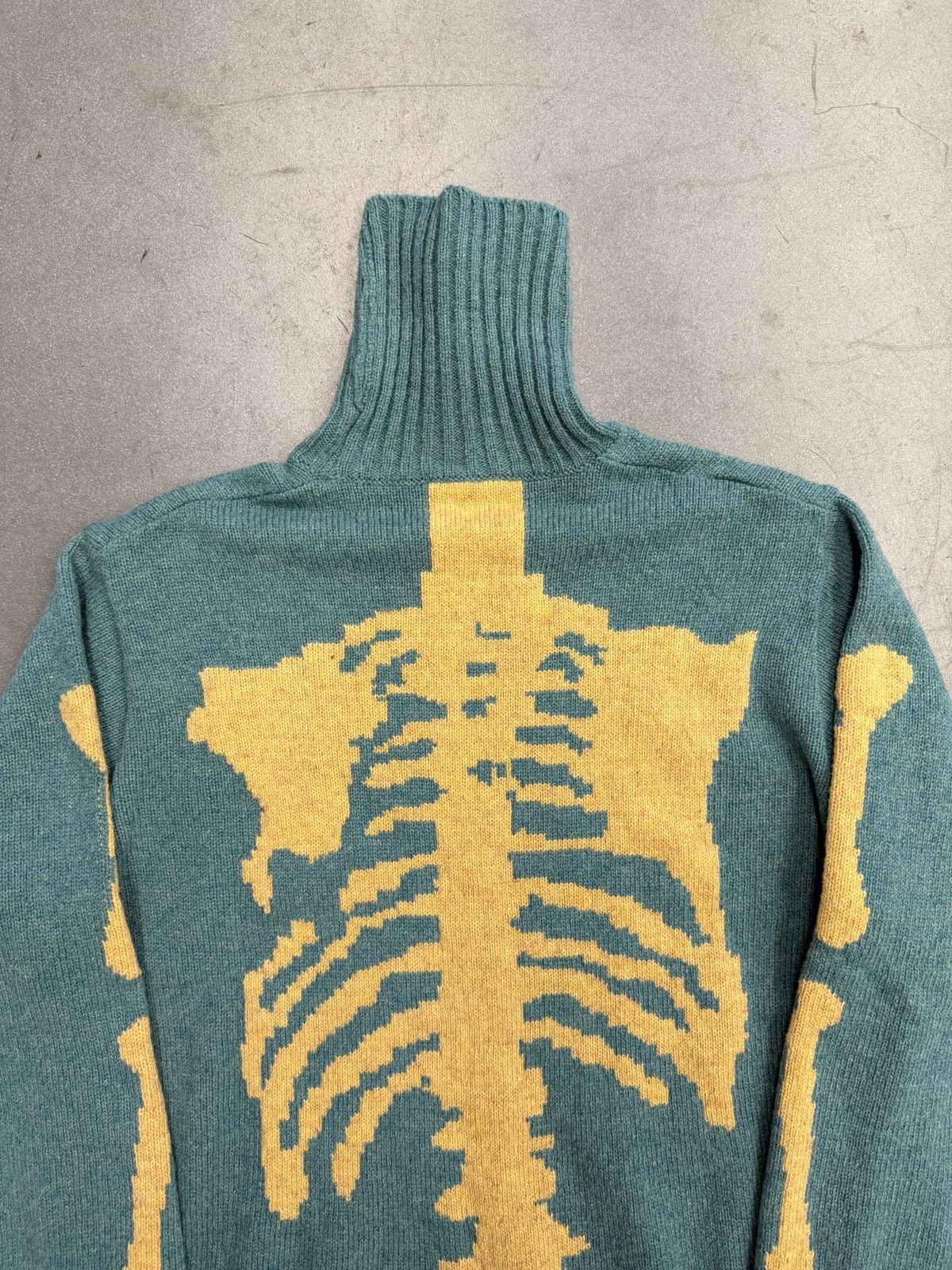 Kapital Kapital 5G Wool Bone Crewneck Sweater Saxophone Size 3/ Size US L / EU 52-54 / 3 - 3 Thumbnail