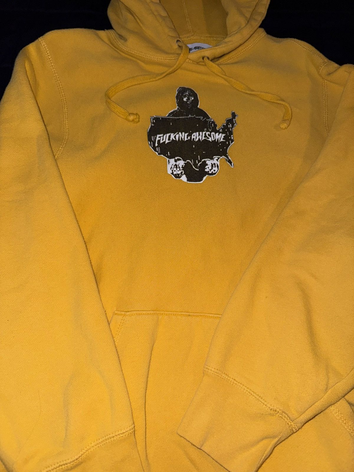 Fucking Awesome Yellow Fucking Awesome Hoodie Size US M / EU 48-50 / 2 - 1 Thumbnail