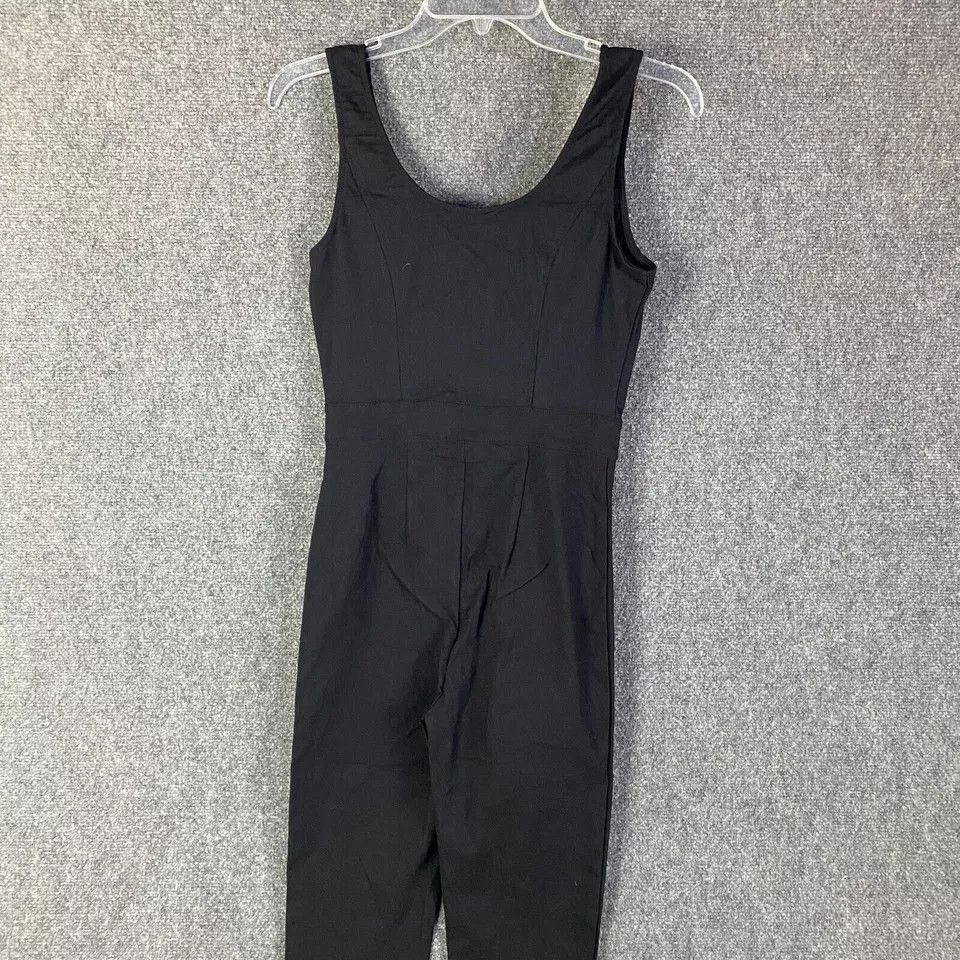 Other Haute Monde Jumpsuit Women's Medium Rayon Blend Black NWT M Size 30" / US 8 / IT 44 - 6 Thumbnail