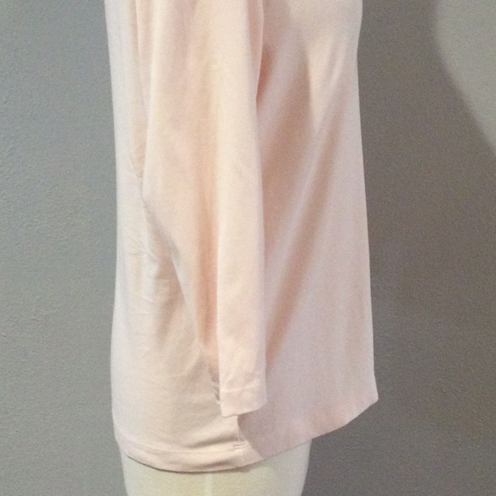 Chicos Chico's Pale Pink V-Neck 3/4 Sleeve Top Size 2/L/12 Size M / US 6-8 / IT 42-44 - 6 Thumbnail