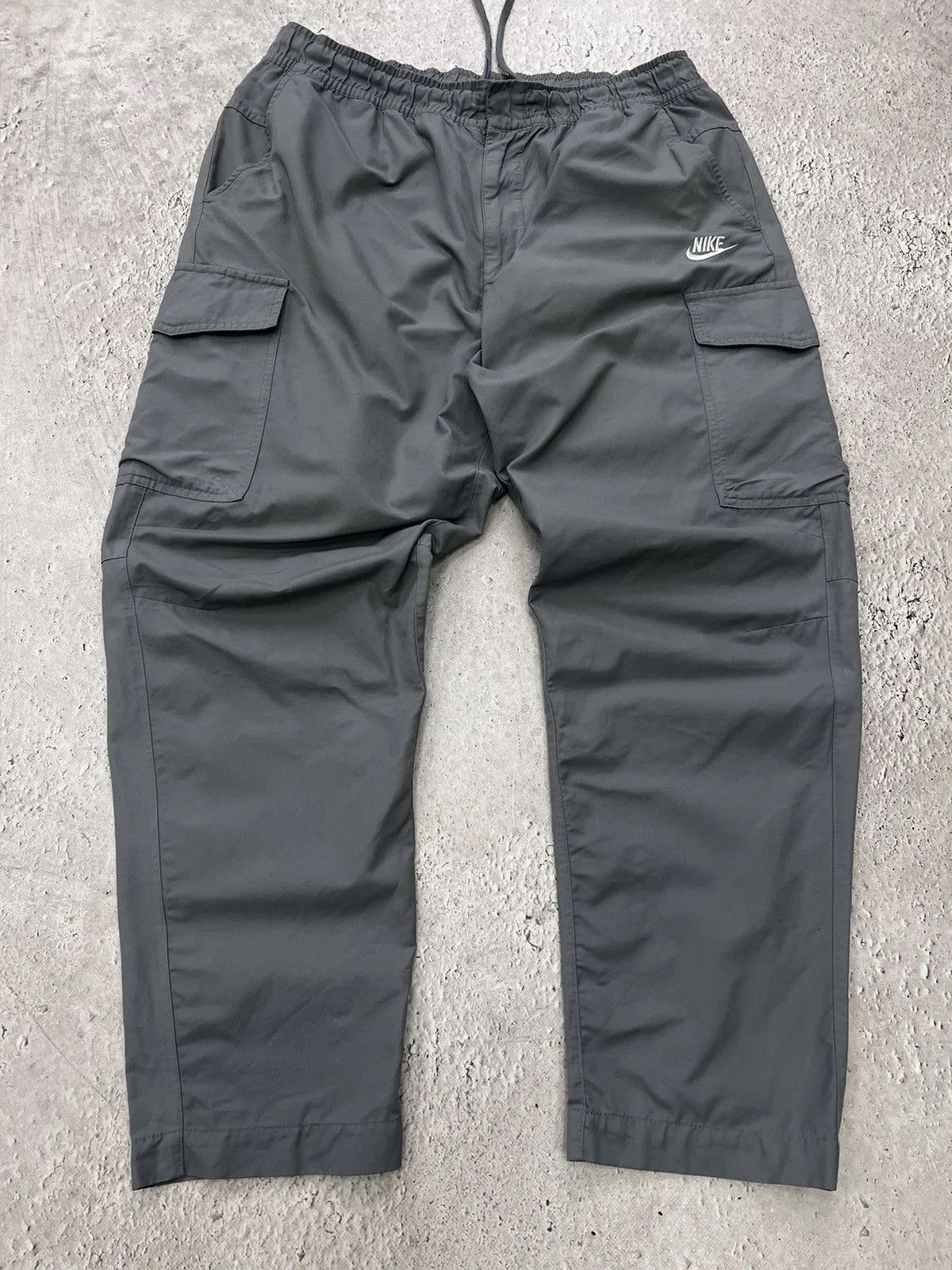 Nike Nike drill cargo pants y2k nylon swoosh y2k Size US 35 - 1 Thumbnail