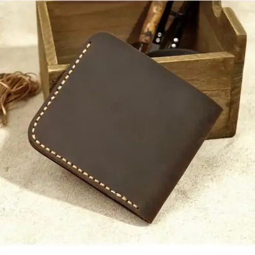 Japanese Brand × Leather × Vintage Genuine Leather Men's Wallet Retro Handmade Size ONE SIZE - 2 Thumbnail