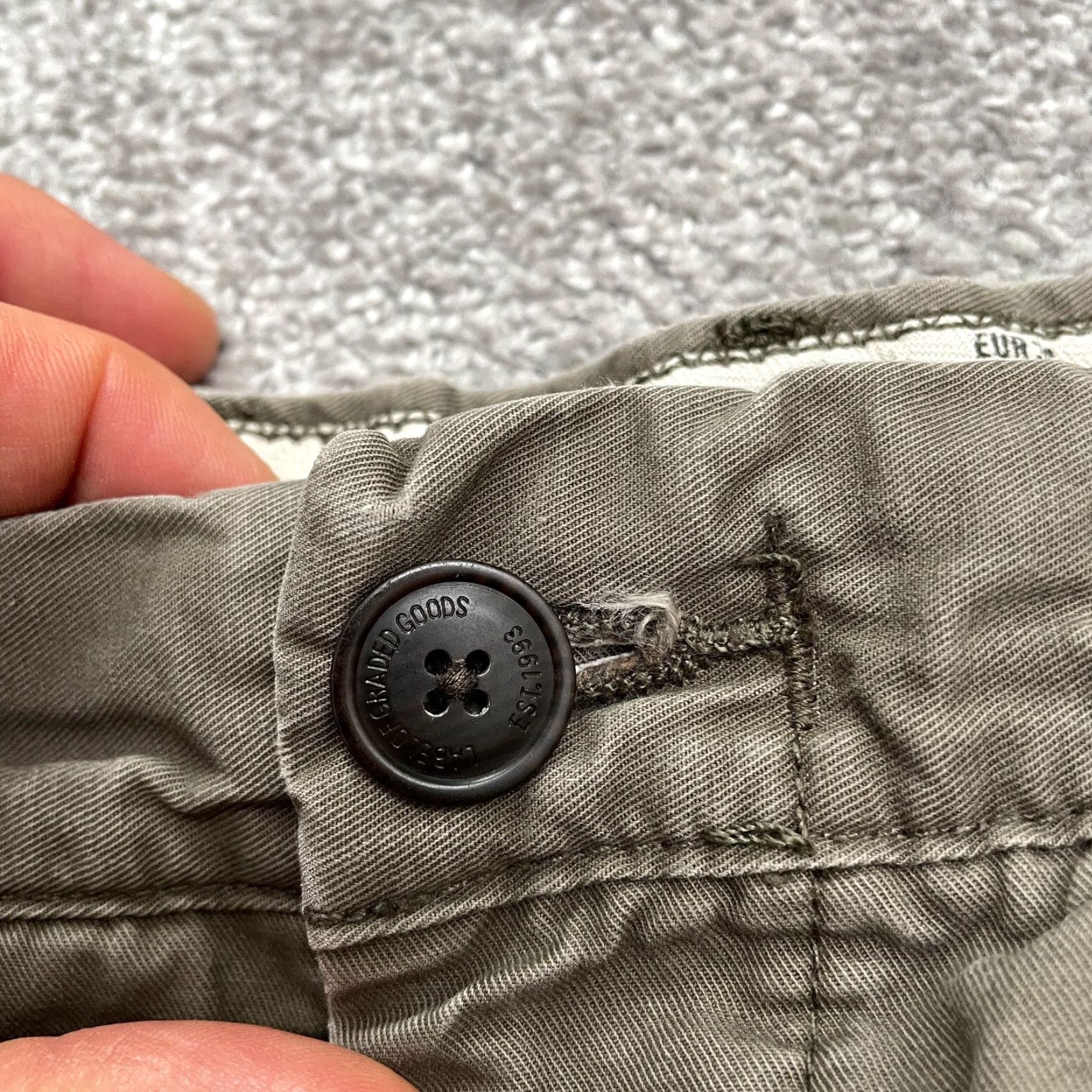 H&M VINTAGE H&M Men's Slim Fit Chino Pants 36 Gray Cotton Straight Leg Casual Outdoor Size US 36 / EU 52 - 4 Thumbnail