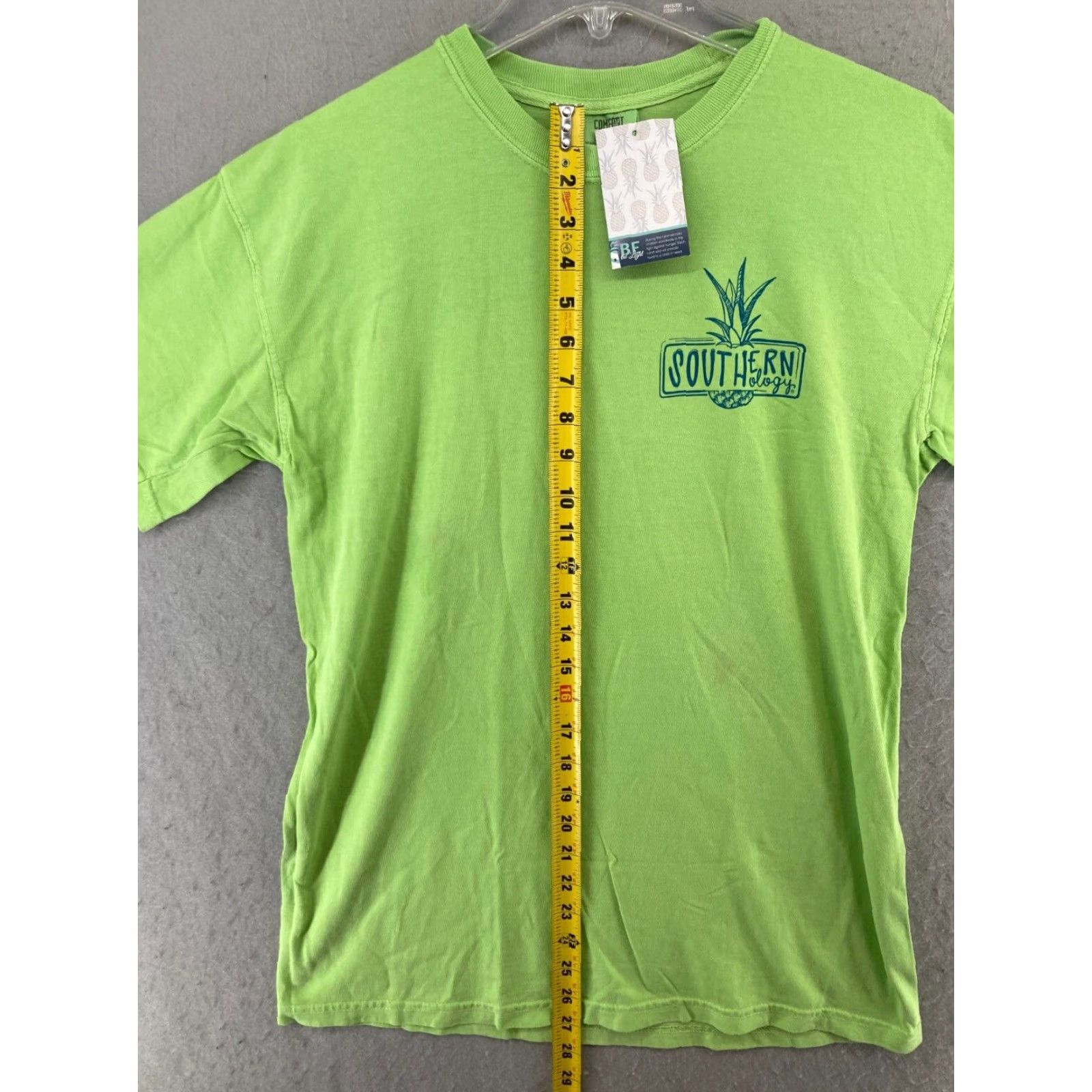 Comfort Colors Comfort Colors Women's T-Shirt Medium Green Pineapple Rainbow Graphic Print Casual Short Sleeve Crew Neck NWT Size M / US 6-8 / IT 42-44 - 3 Thumbnail