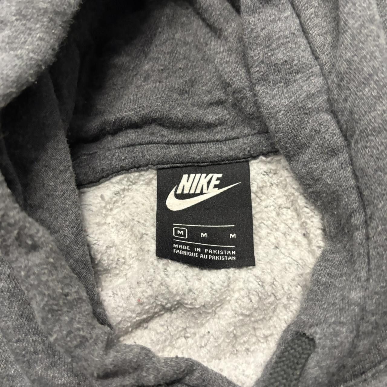 Nike × Vintage Crazy Vintage Y2K/2000s Grey Nike Streetwear Essential Hoodie! Size US M / EU 48-50 / 2 - 7 Thumbnail