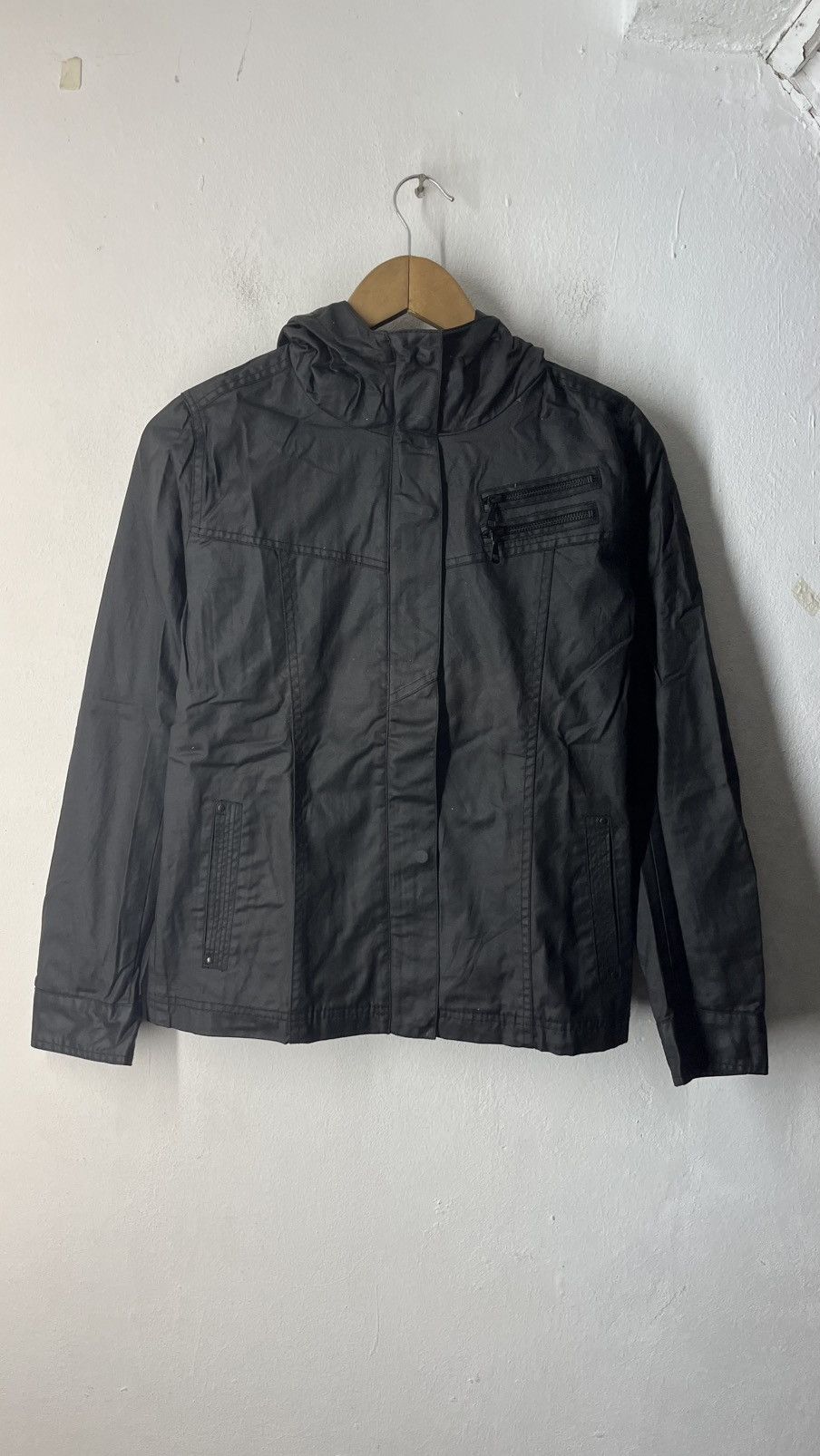 Japanese Brand COATED CLOTH X UNIQLO JAPANESE BRAND DESIGNER JACKET Size M / US 6-8 / IT 42-44 - 8 Thumbnail