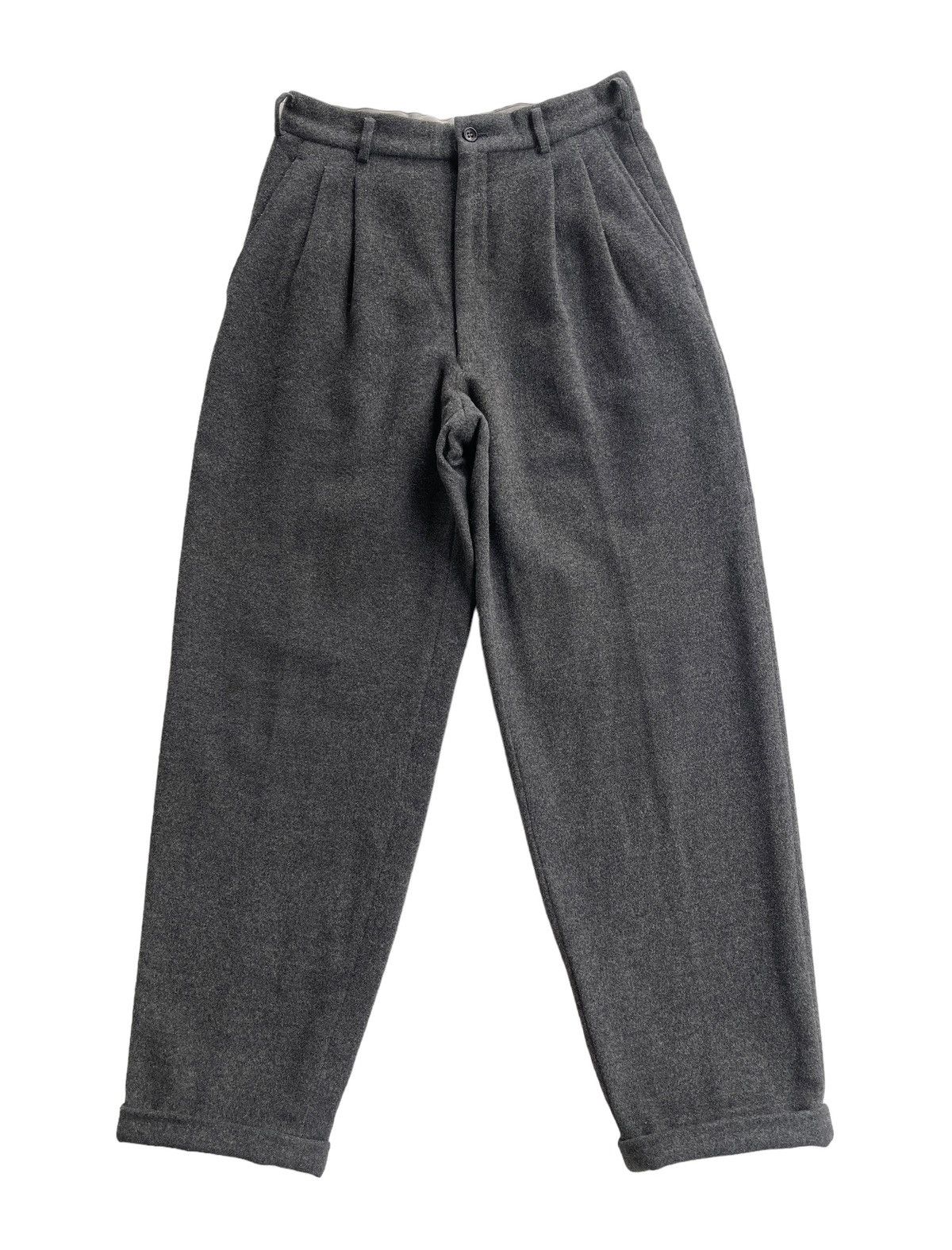 Comme des Garcons Homme High-Waisted Wool Balloon Pants Size US 28 / EU 44 - 2 Thumbnail
