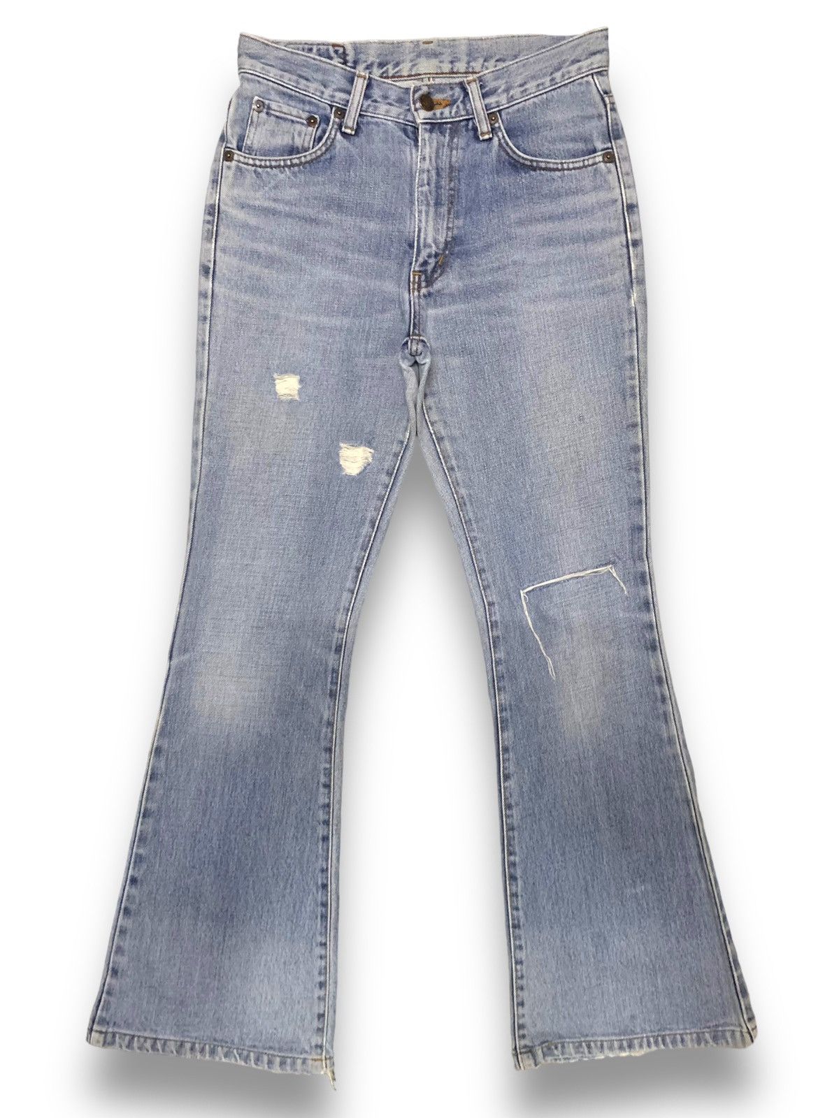 Edwin Vintage Edwin XJeans 400 Flared Bell Bottom Distressed Jeans Size US 28 / EU 44 - 1 Thumbnail