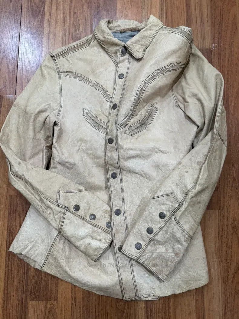 Schott Schott Western leather shirt Size US M / EU 48-50 / 2 - 8 Thumbnail