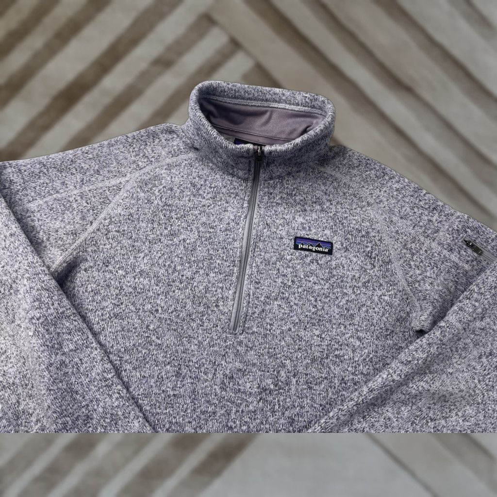 Patagonia Patagonia Better Sweater Pullover Women's Medium Heathered 1/4 Zip Lilac Purple Jacket Size M / US 6-8 / IT 42-44 - 1 Thumbnail