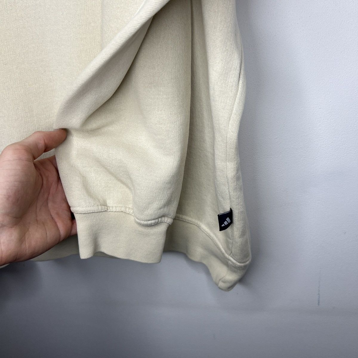 Adidas × Vintage Vintage Adidas Cream Beige Sweatshirt rare Size US M / EU 48-50 / 2 - 6 Thumbnail