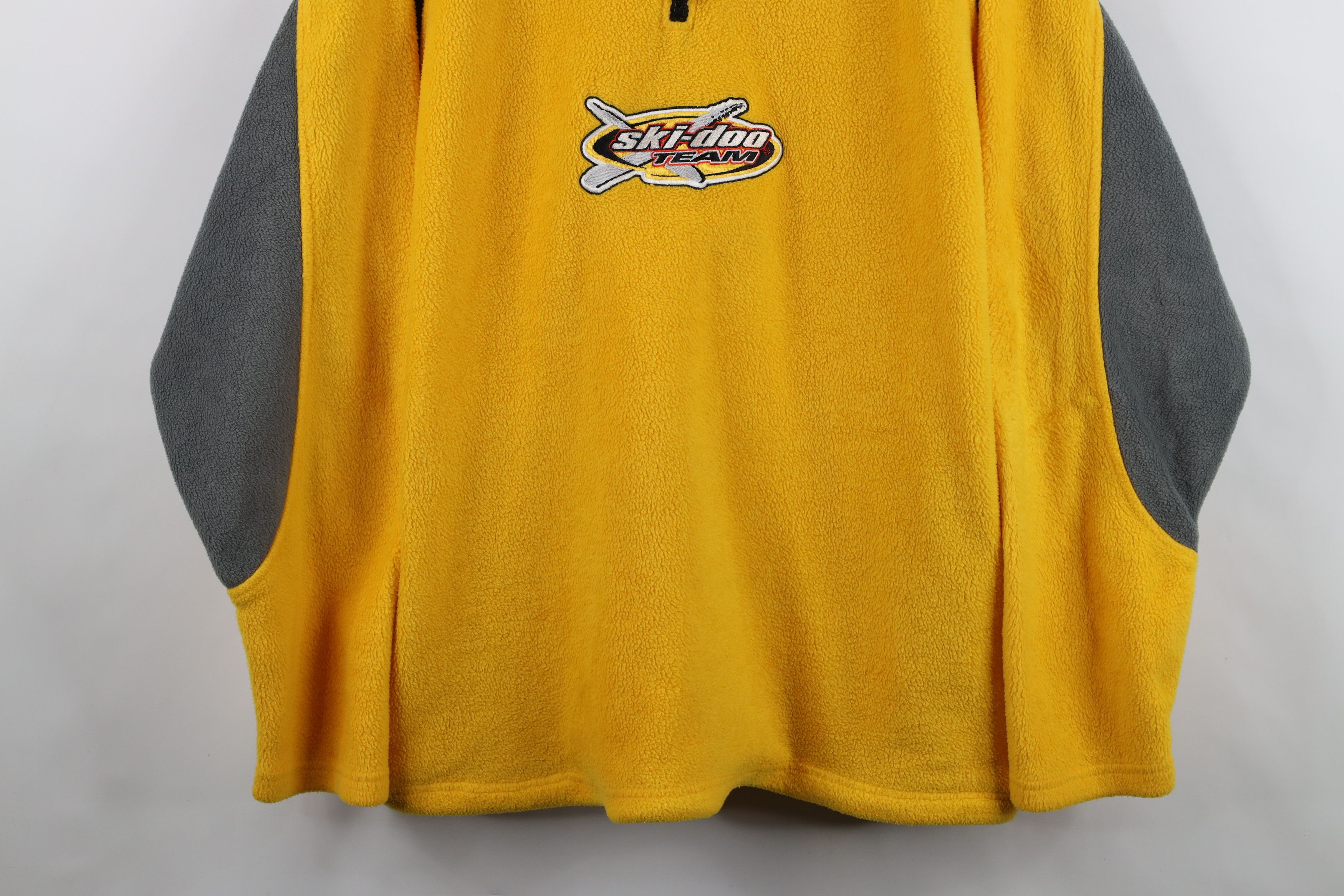 Vintage Vintage 90s Ski Doo Bombardier Half Zip Fleece Sweater Size US XL / EU 56 / 4 - 3 Thumbnail