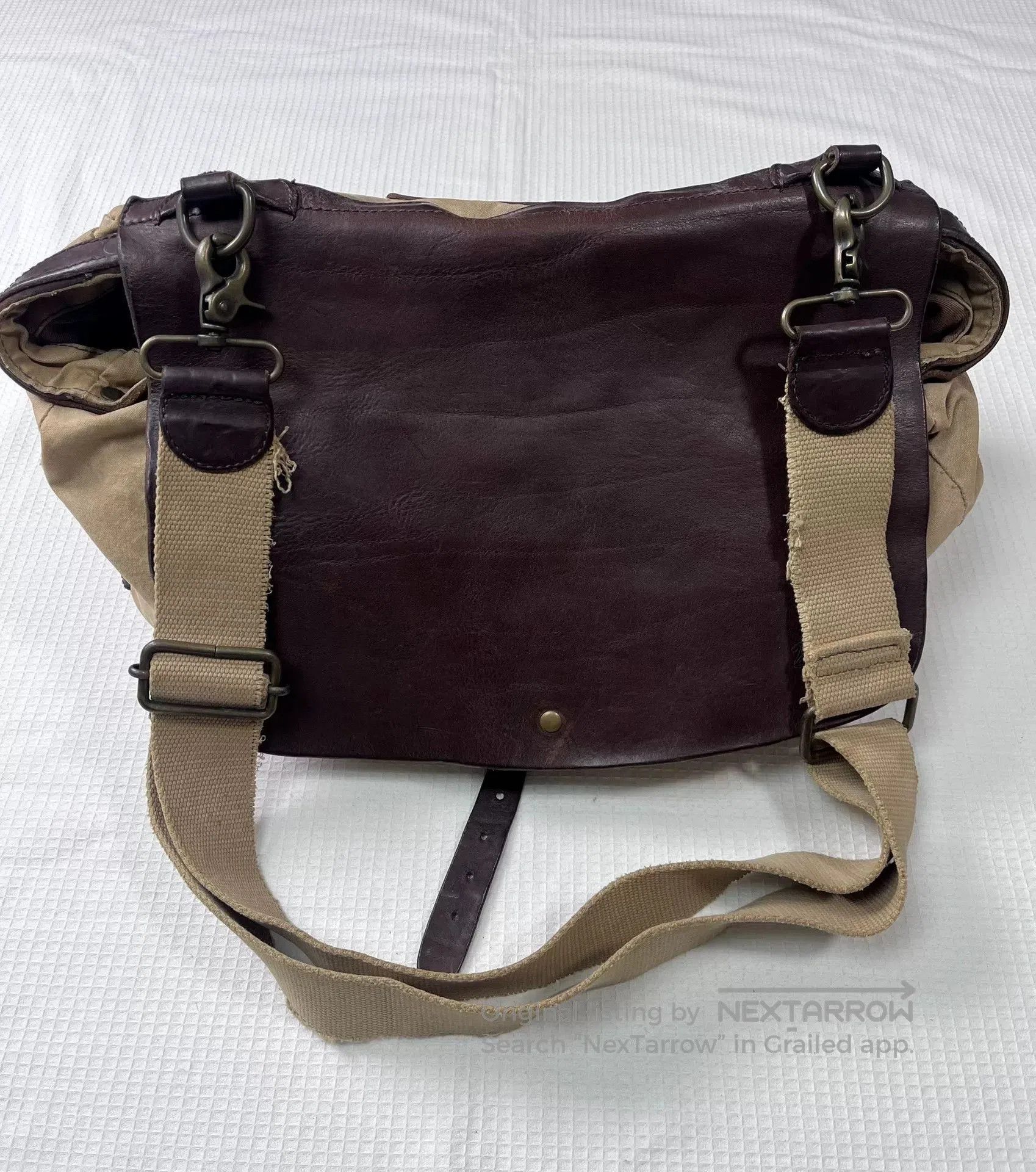 Vintage Vintage Canvas Leather Crossbody Bag. Size ONE SIZE - 1 Thumbnail