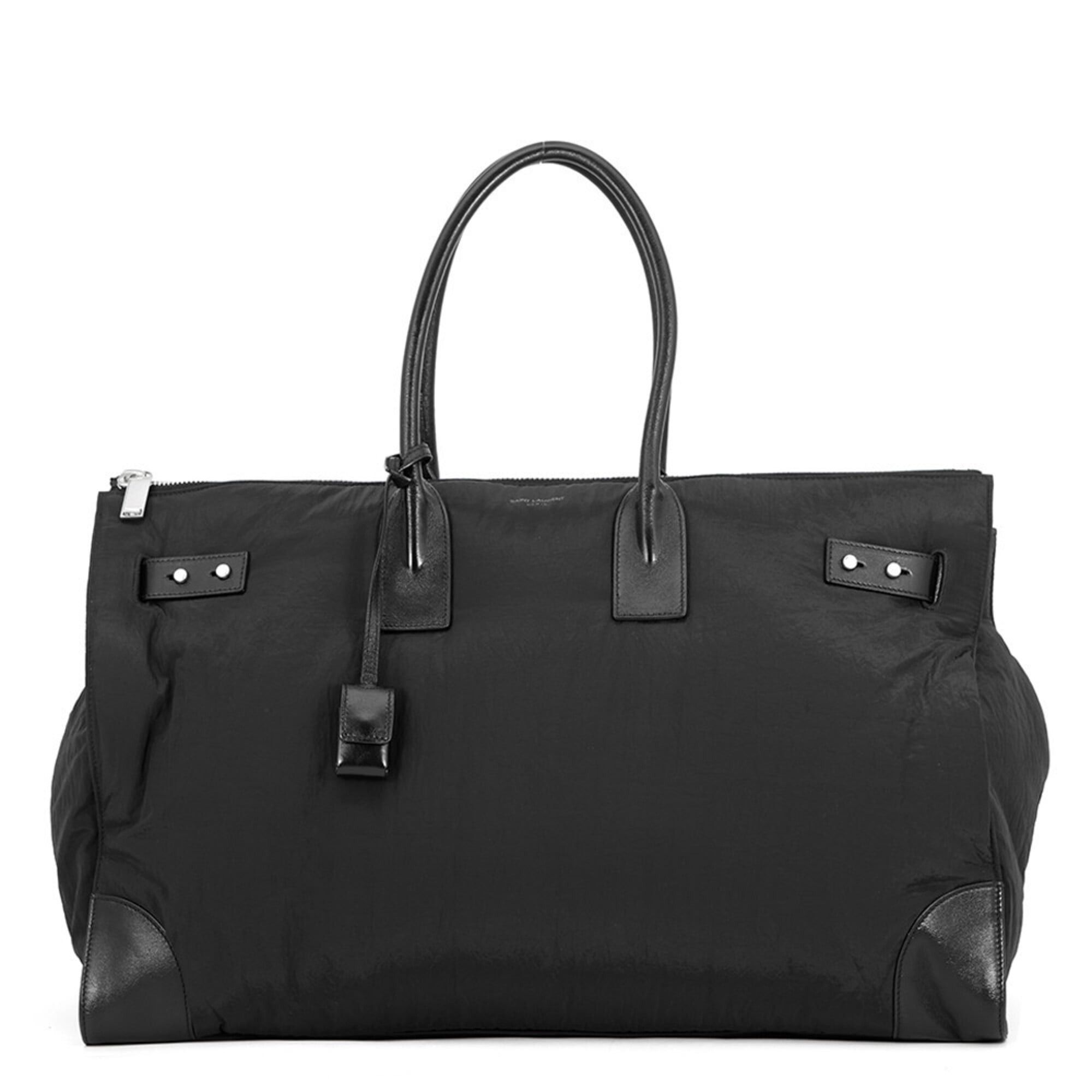 Yves Saint Laurent Yves Saint Laurent Saint Laurent Paris Tote Bag Sac de Jour Nylon Duffle 798526 SAINT LAURENT PARIS Black Handbag Size ONE SIZE - 1 Thumbnail