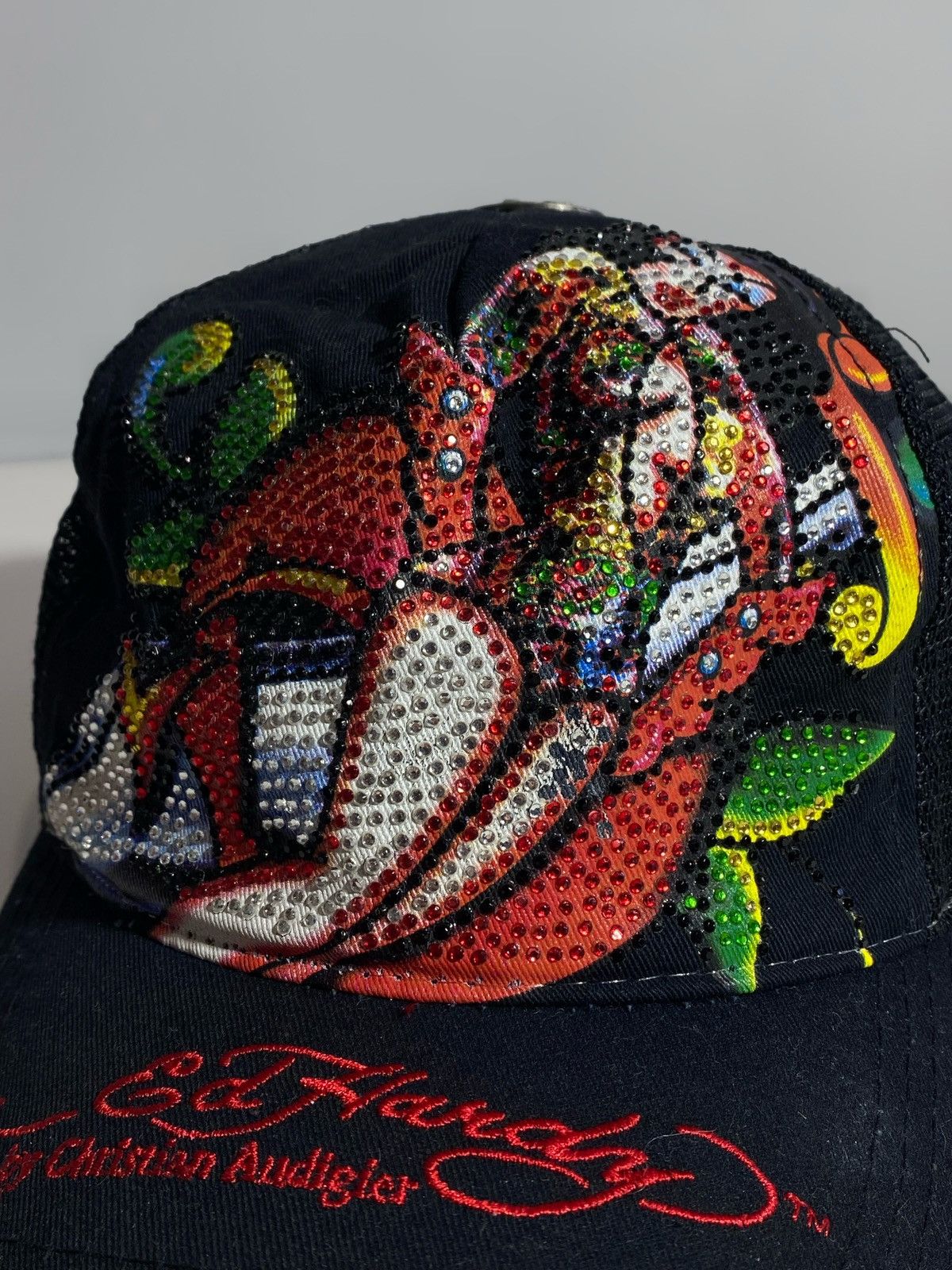 Ed Hardy Ed Hardy by Christian Audigier y2k hype cap rhinestones Size ONE SIZE - 5 Thumbnail