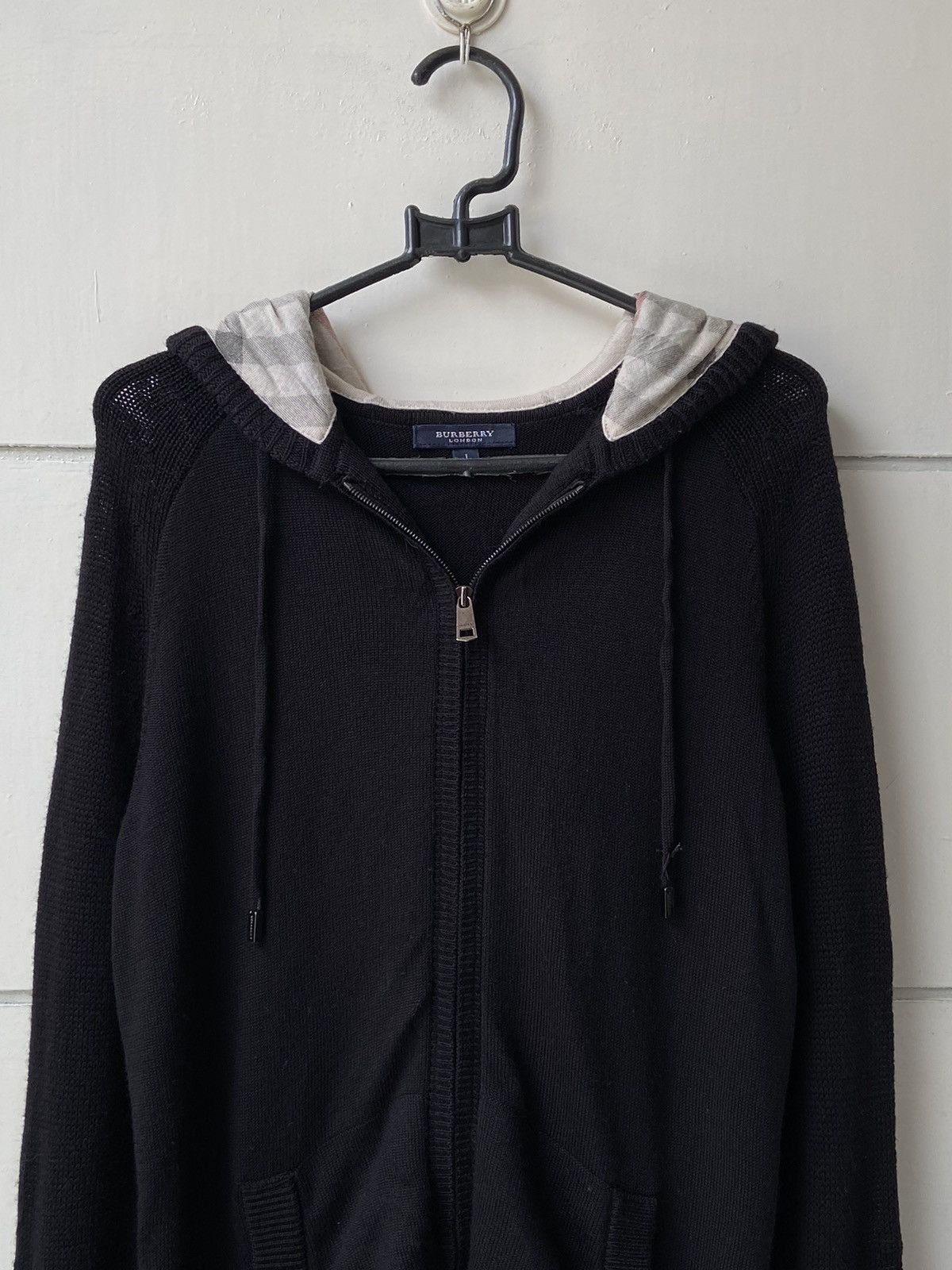 Burberry BURBERRY Black Knit Jacket Size US XS / EU 42 / 0 - 11 Thumbnail