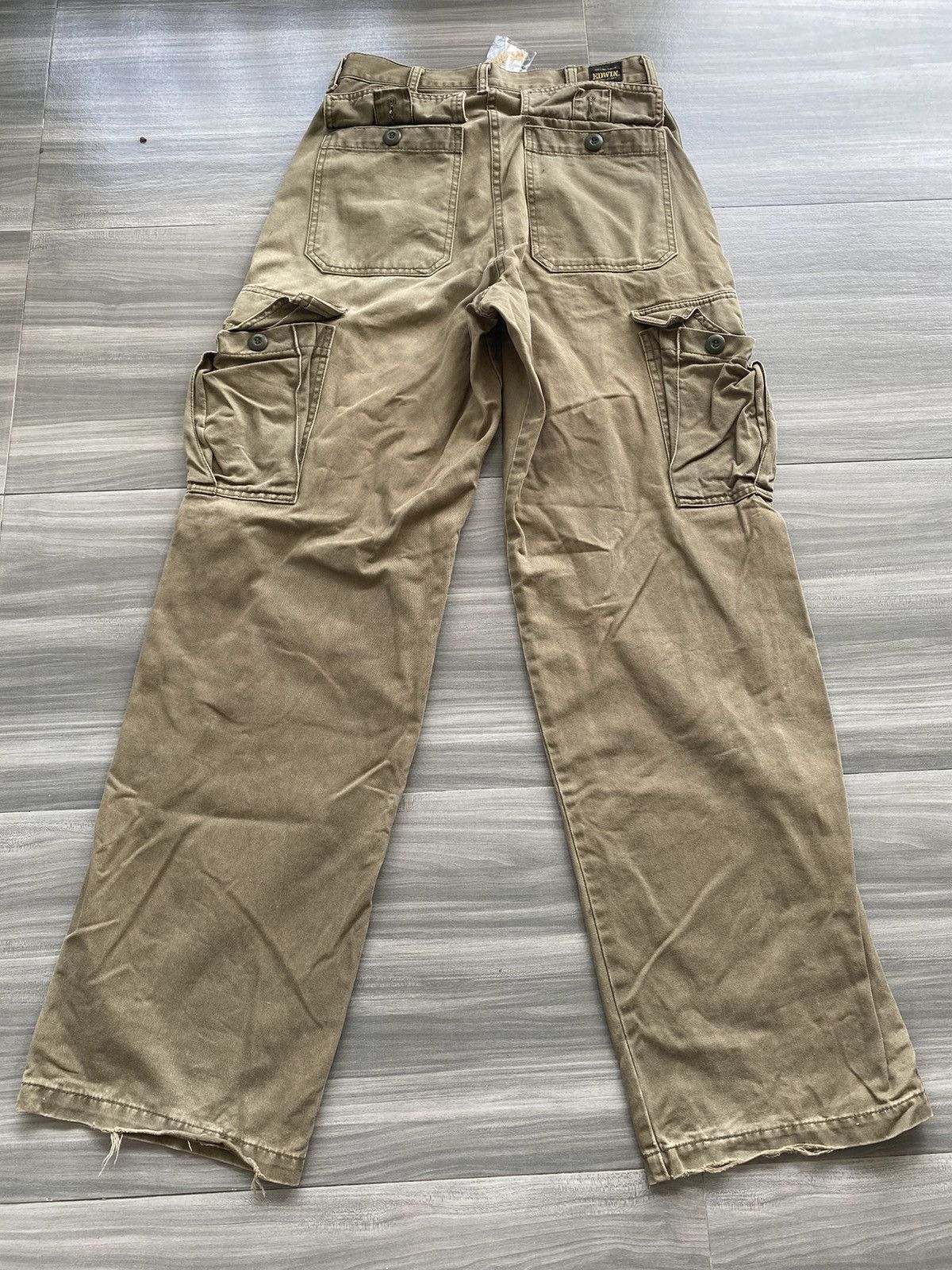 Edwin × Japanese Brand Vintage edwin multi pocket cargo pants military Size US 28 / EU 44 - 2 Thumbnail