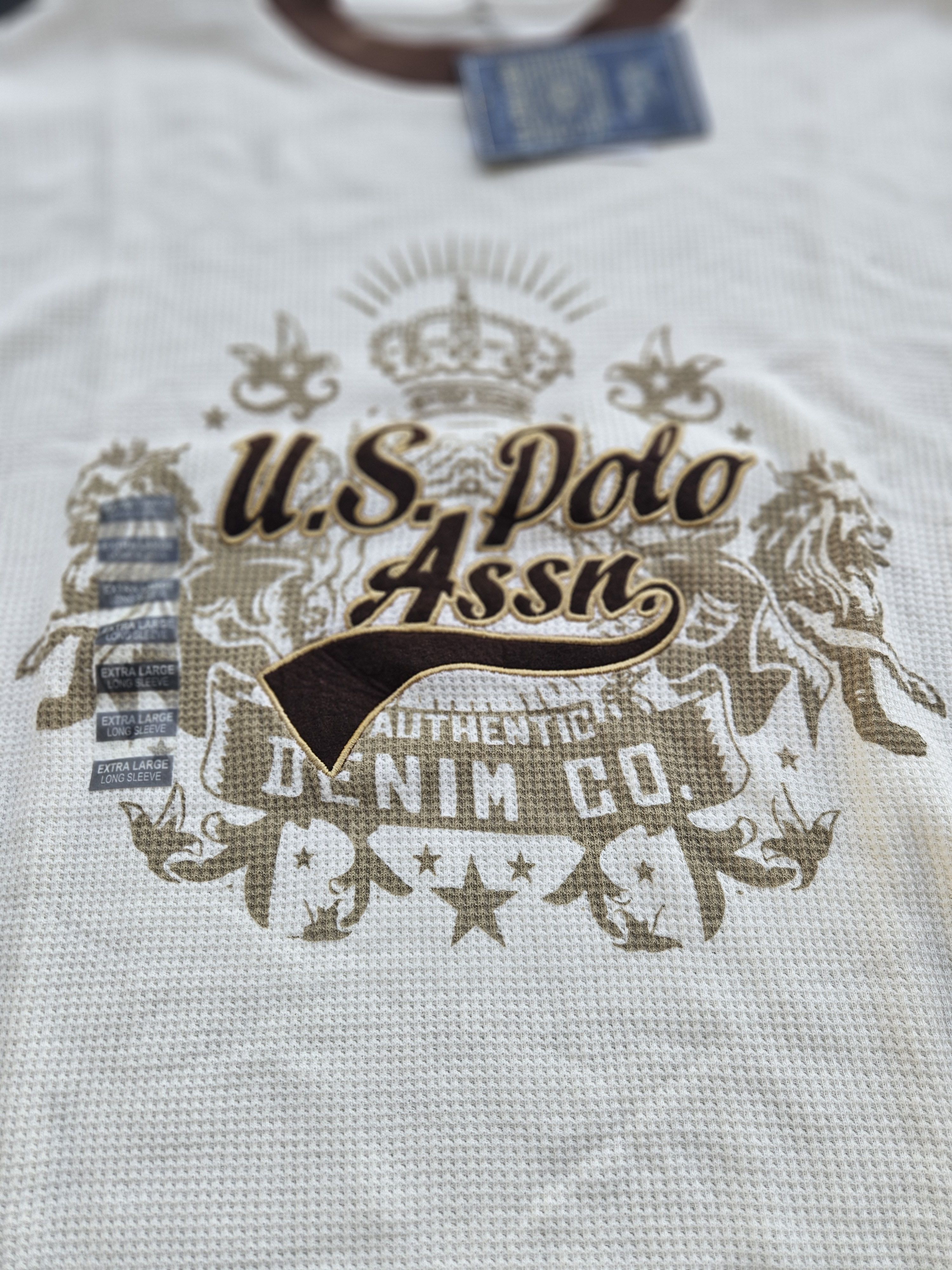 U.S. Polo Assn. U.S Polo Assn. Y2K NWT Crewneck Thermal Sweater Size US XL / EU 56 / 4 - 2 Thumbnail