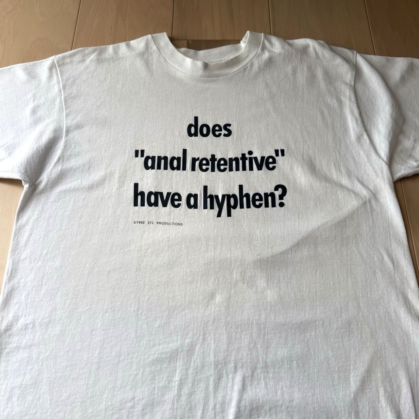 Vintage VINTAGE Shirt Mens XL White Anal Retentive Made USA Comedy Movie Streetwear NYC Size US XL / EU 56 / 4 - 3 Thumbnail