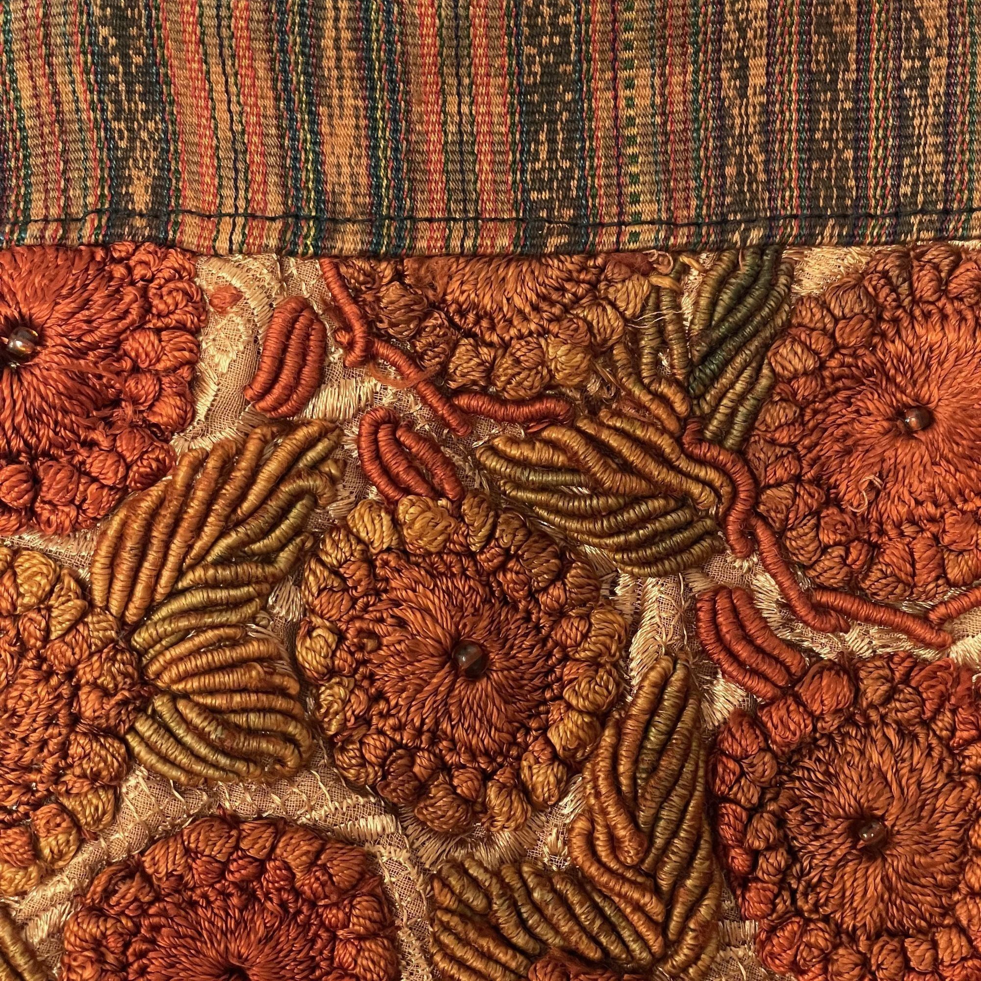 Other Vtg HANDMADE Handbag Rust COPPER TAPESTRY Purse Size ONE SIZE - 3 Thumbnail