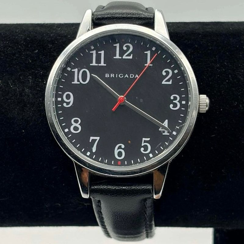 Brigade Silver & Black Brigada Watch Size ONE SIZE - 1 Thumbnail