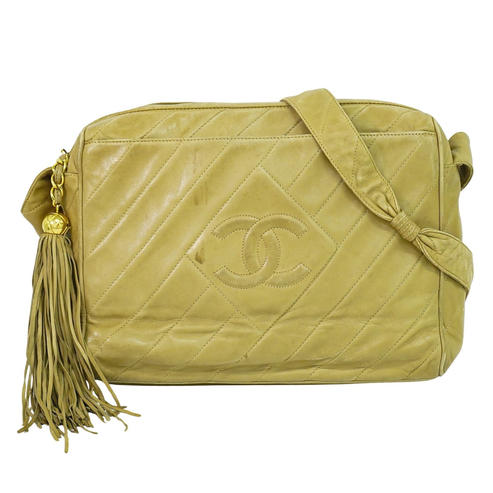 Chanel Chanel Vintage Diamond CC Camera Bag Quilted Leather Size ONE SIZE - 1 Thumbnail