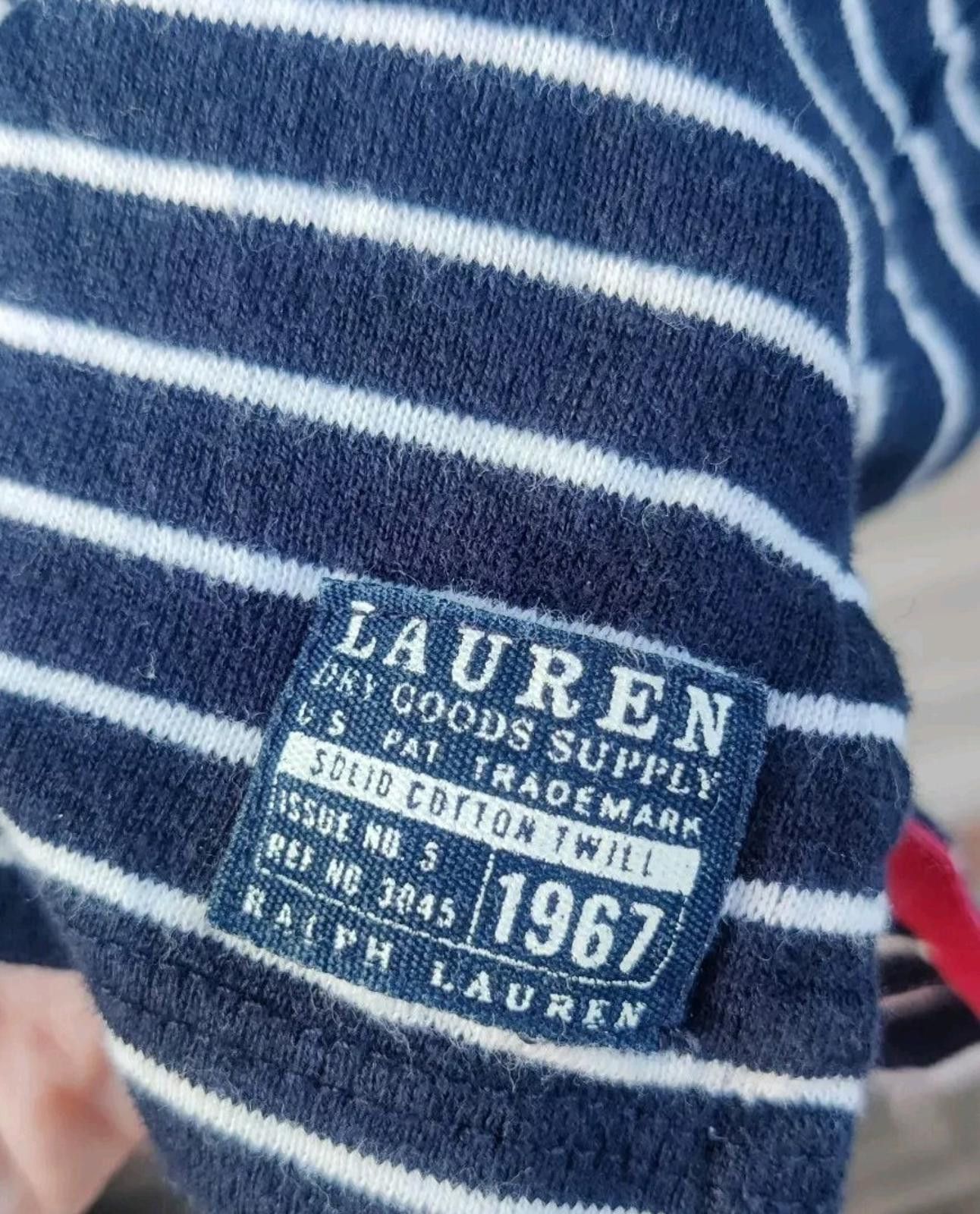Lauren Ralph Lauren Vintage LRL Ralph Lauren Jeans Co Shirt Dress Navy Blue Whi Size S / US 4 / IT 40 - 8 Thumbnail