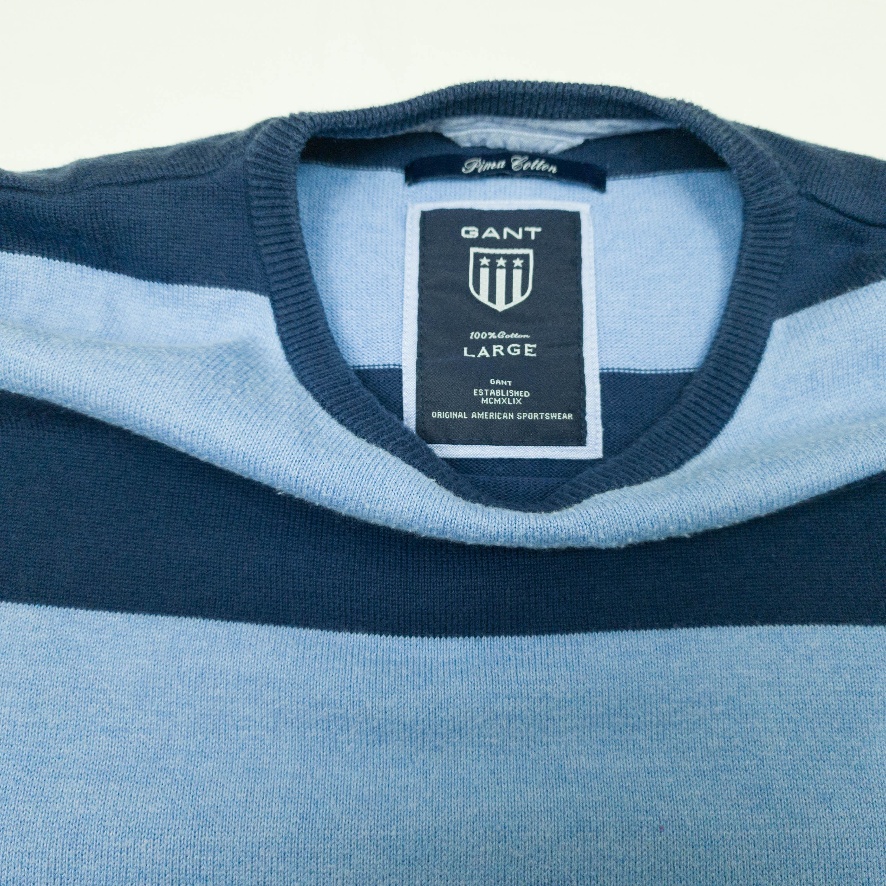 Gant Gant mens jumper cotton size M-L ( LABEL L) Size US L / EU 52-54 / 3 - 5 Thumbnail