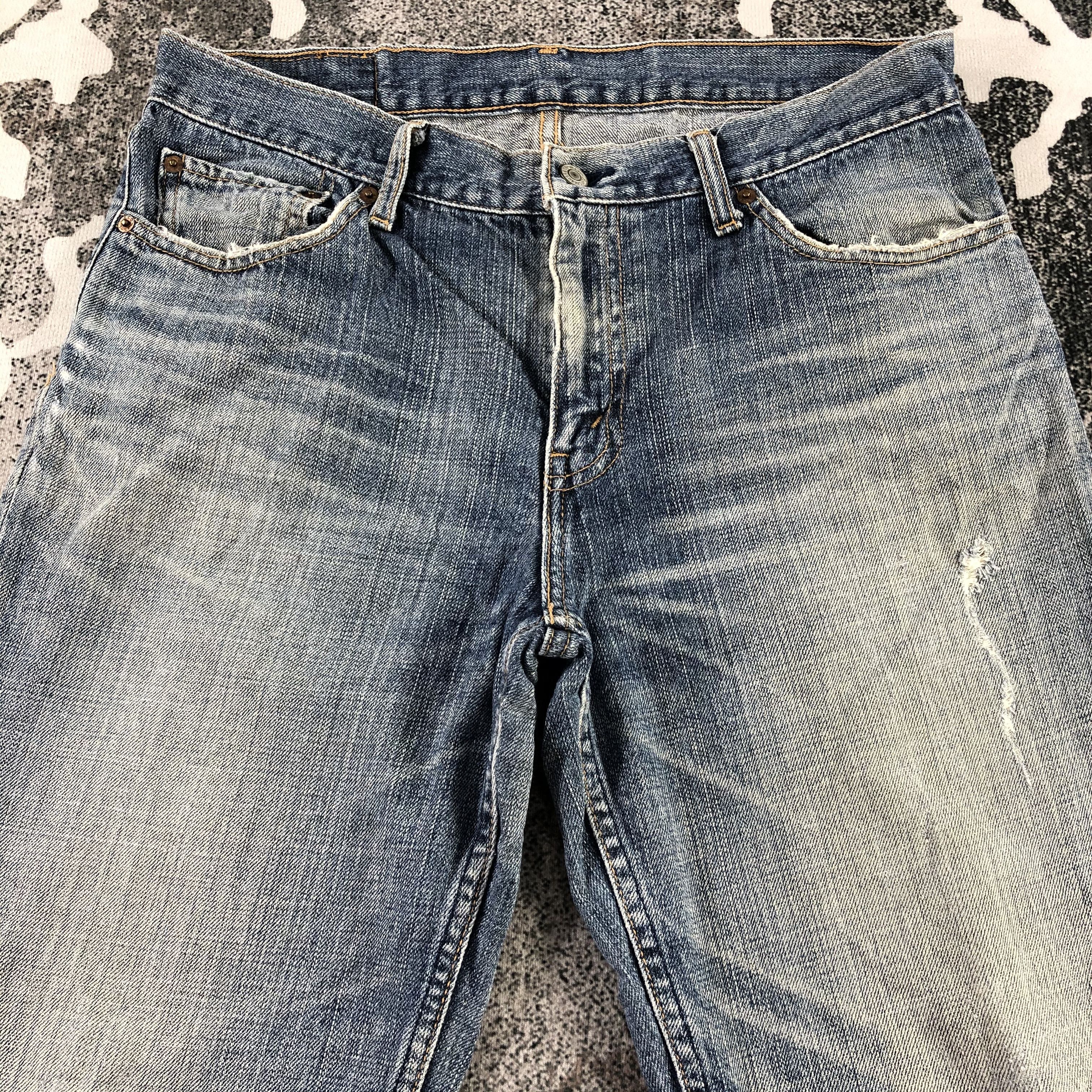 Levi's Vintage Levi's 533 Jeans DIstressed Denim KJ1458 Size US 33 - 3 Thumbnail