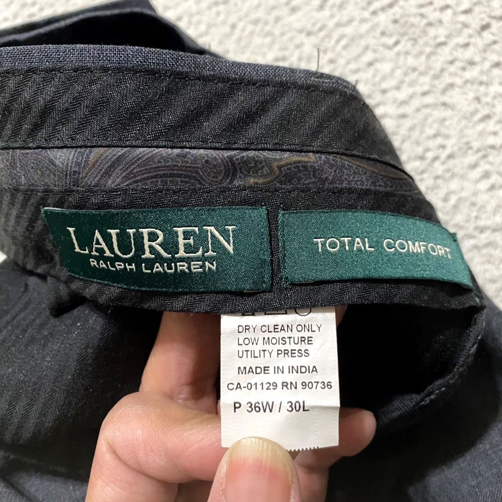 Ralph Lauren Lauren Ralph Dress Mens 36 Gray 36x30 Pants Straight Business Trousers Wool Size US 36 / EU 52 - 3 Thumbnail