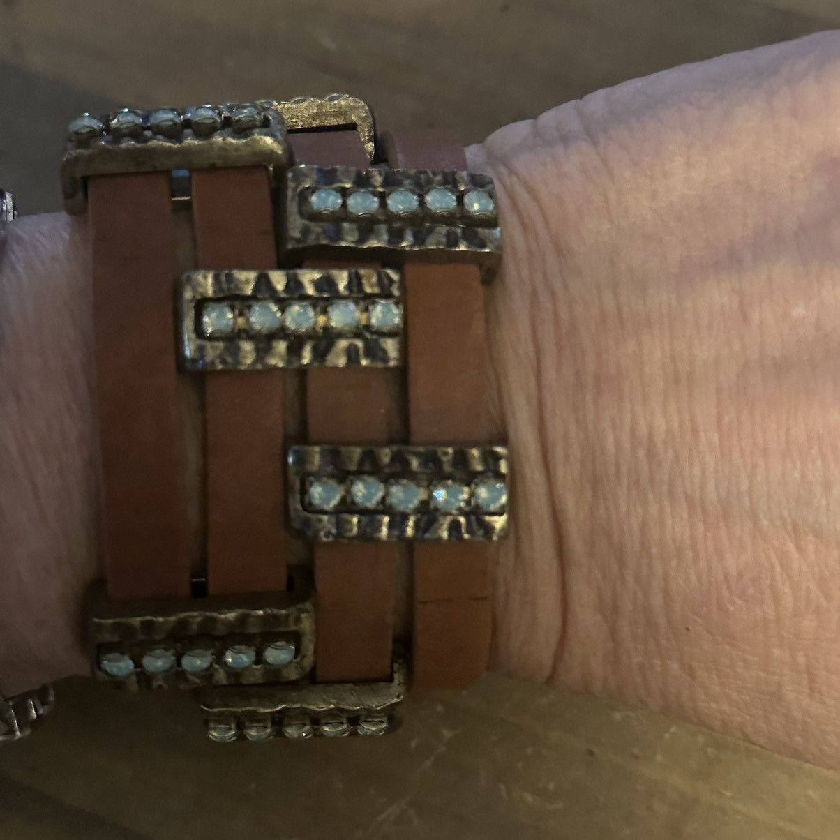 Other Leatherock wide leather bracelet Size ONE SIZE - 6 Thumbnail