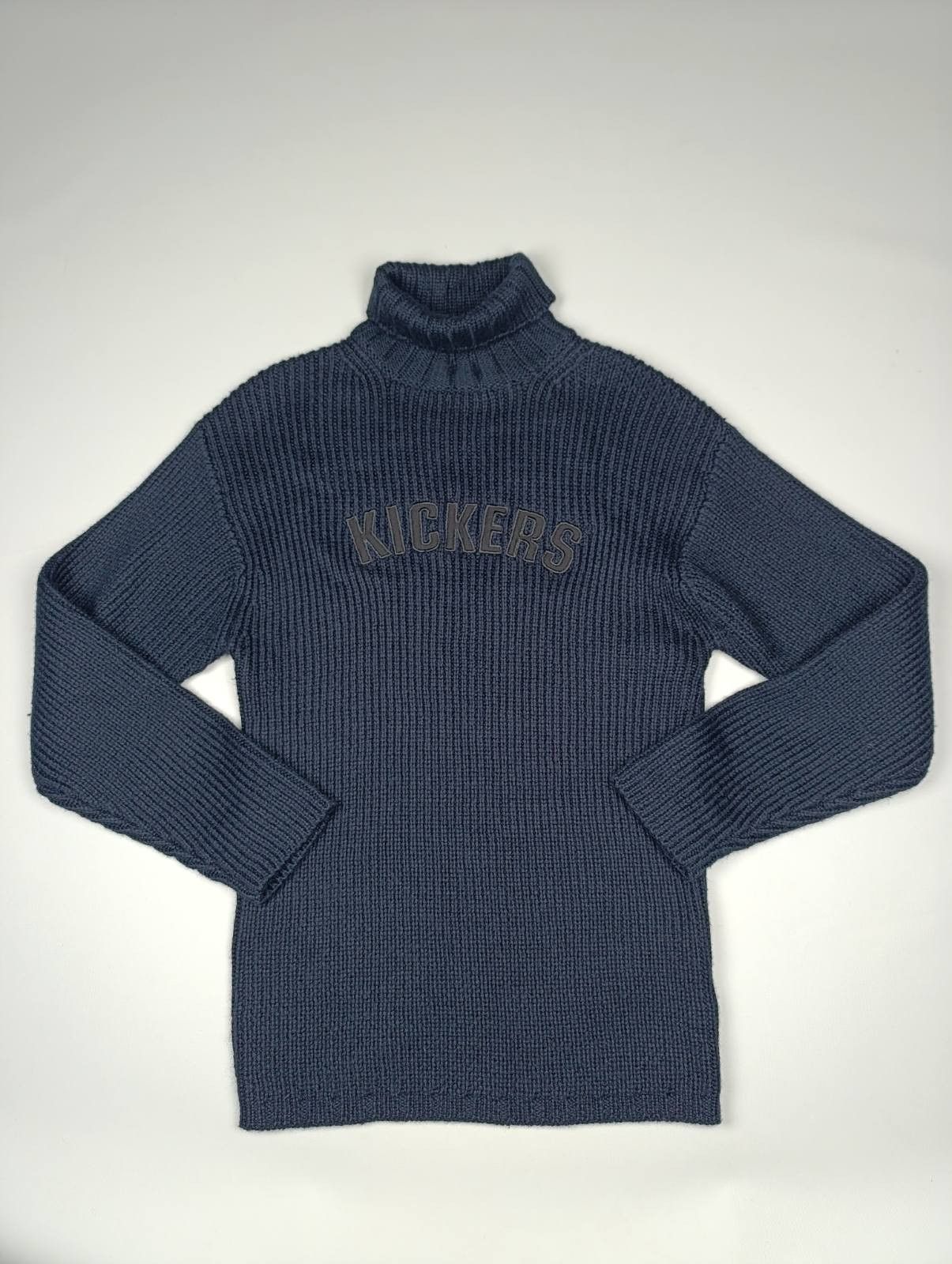 Kickers KICKERS VINTAGE KNIT WOOL SWEATER TURTLENECK Y2K AVANT GARDE Size US M / EU 48-50 / 2 - 1 Thumbnail