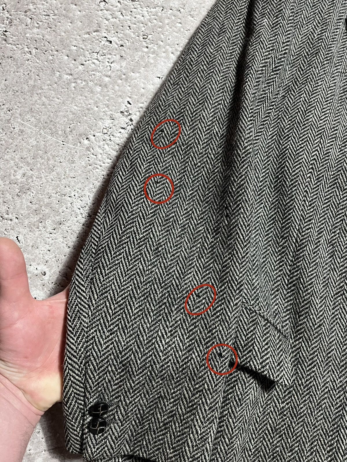 Designer × Harris Tweed Vintage Harris Tweed Wool Blazer Jacket Size US XL / EU 56 / 4 - 3 Thumbnail
