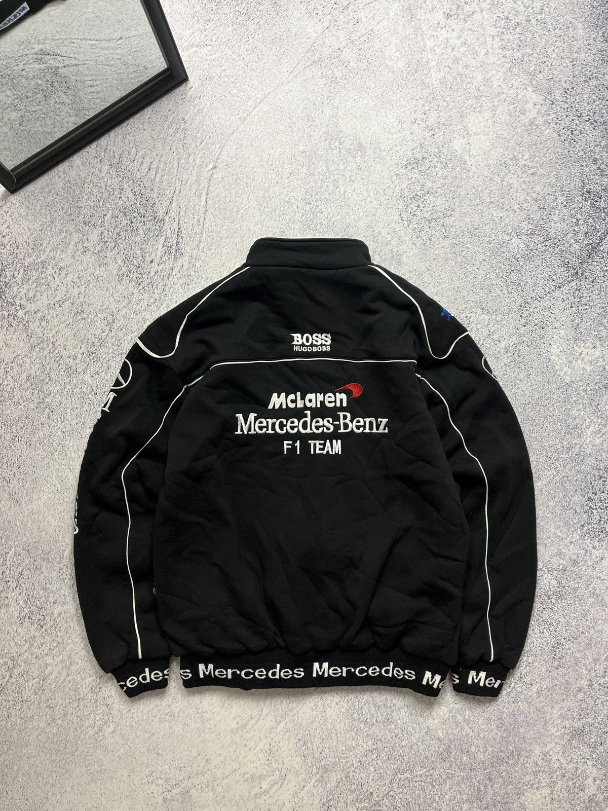 Formula 1 Mercedes Benz x Maclaren Racing Big Logo Zip Up Jacket Rare Size US XL / EU 56 / 4 - 7 Thumbnail