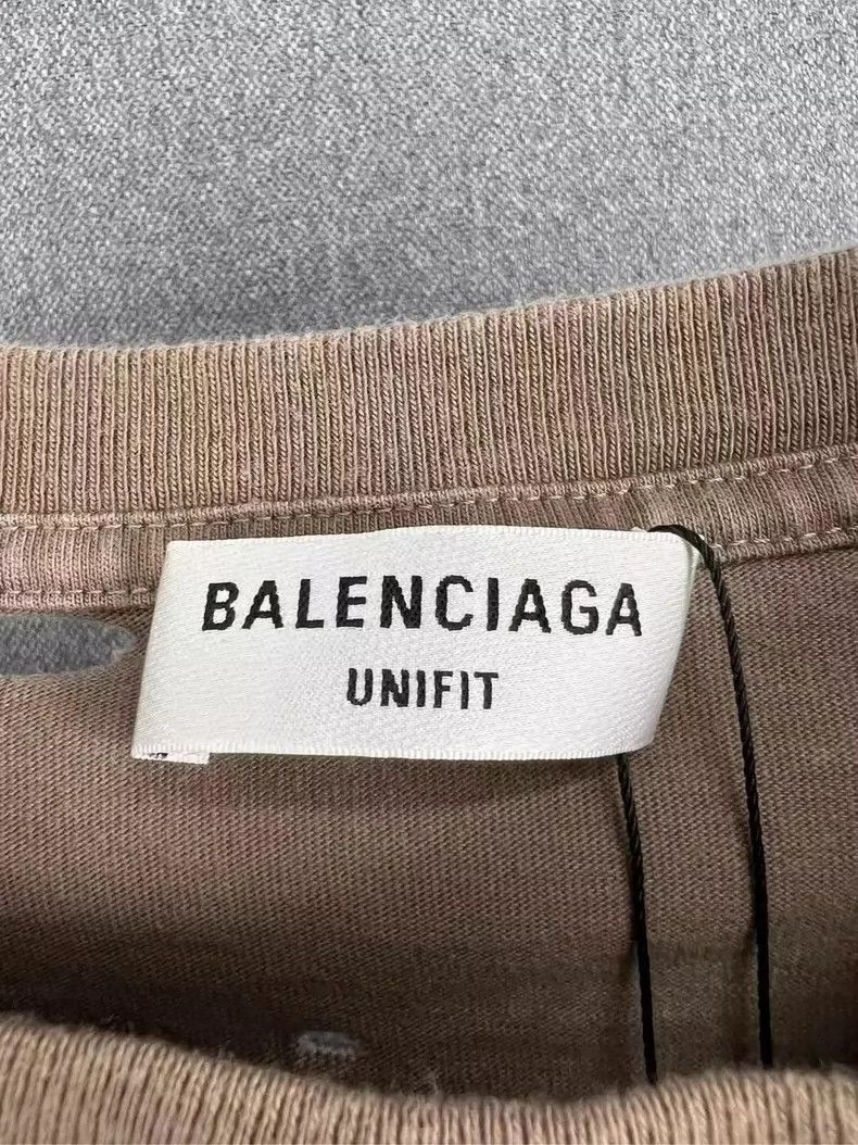 Balenciaga Balenciaga Large Hole Letter Short Sleeve Size US M / EU 48-50 / 2 - 3 Thumbnail