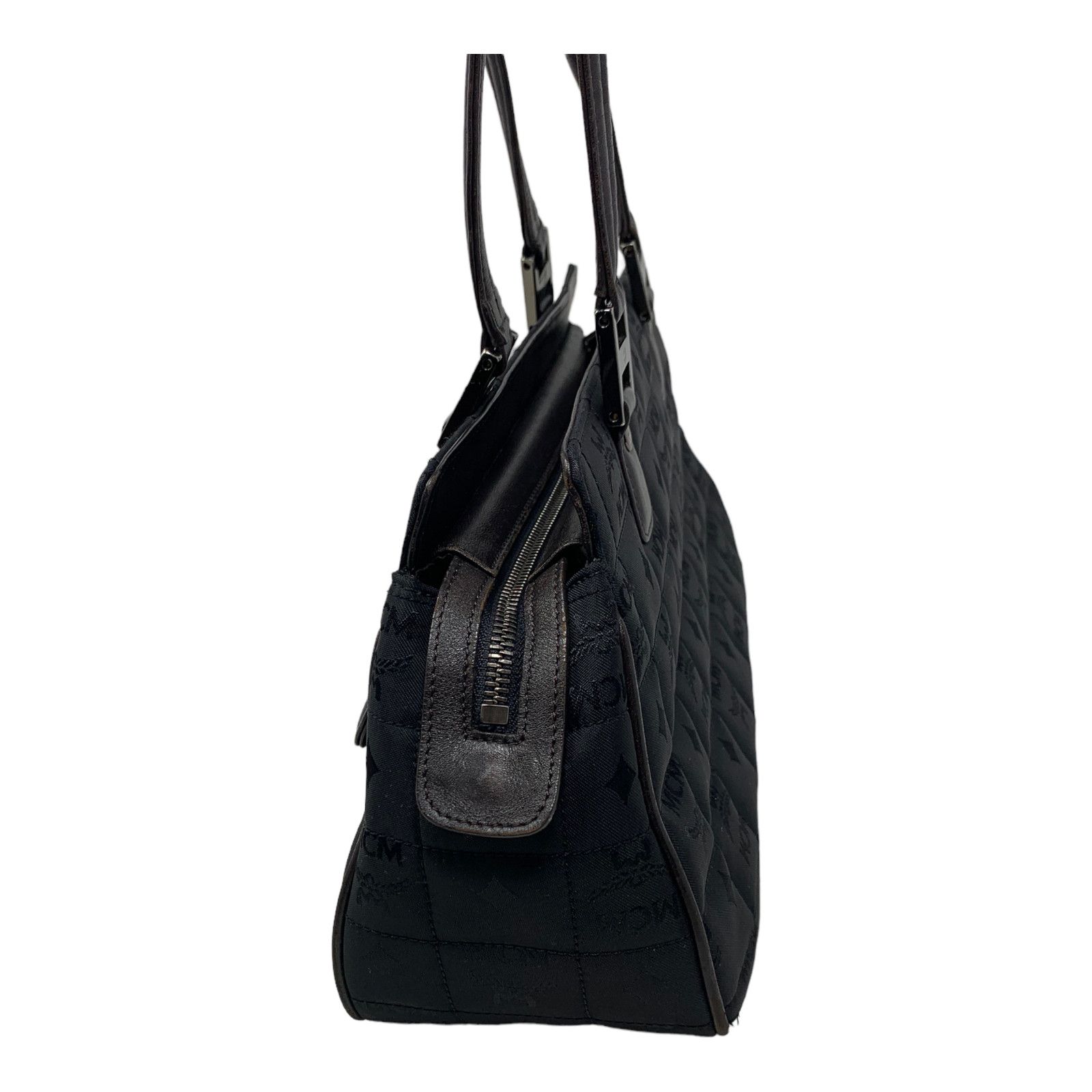MCM MCM Monogram Visetos Nylon with Leather Trim Shoulder bag Size ONE SIZE - 5 Thumbnail