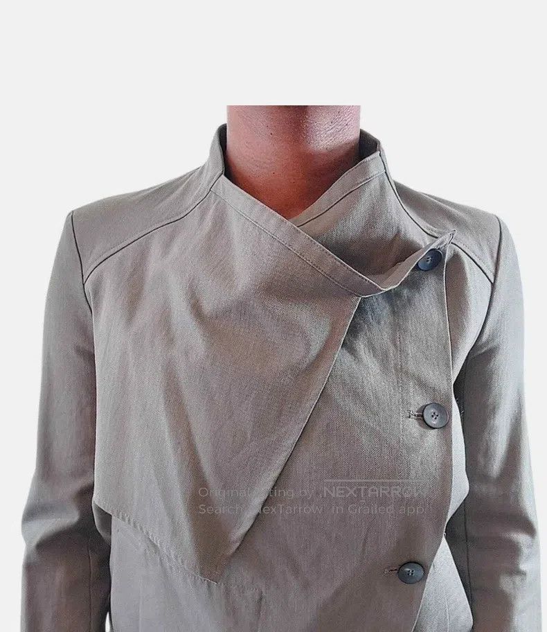 Helmut Lang Helmut Lang size P Asymmetrical Deconstructed Jacket, Light Size S / US 4 / IT 40 - 4 Thumbnail