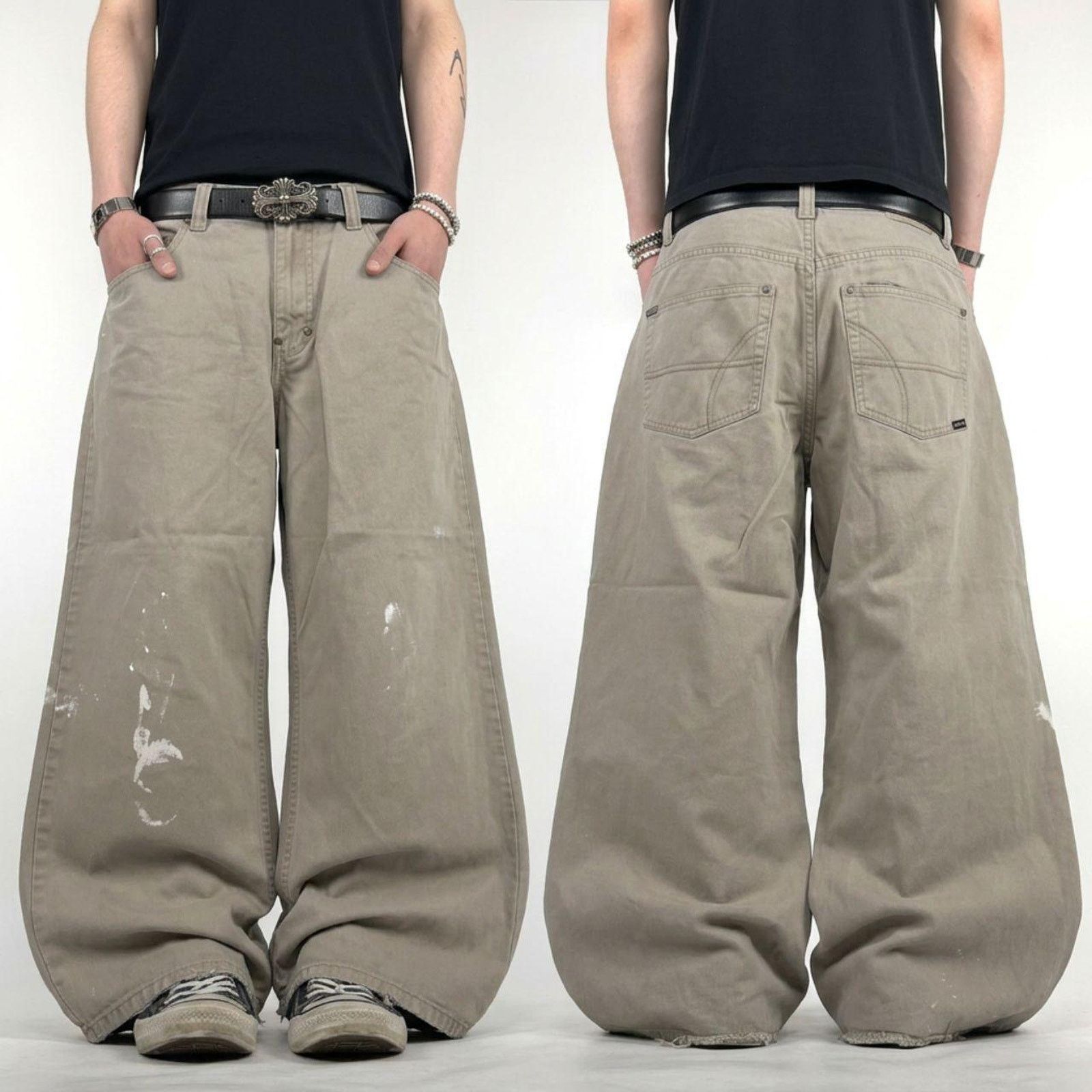 Vintage y2k archive enyce embroidered skater baggy pants