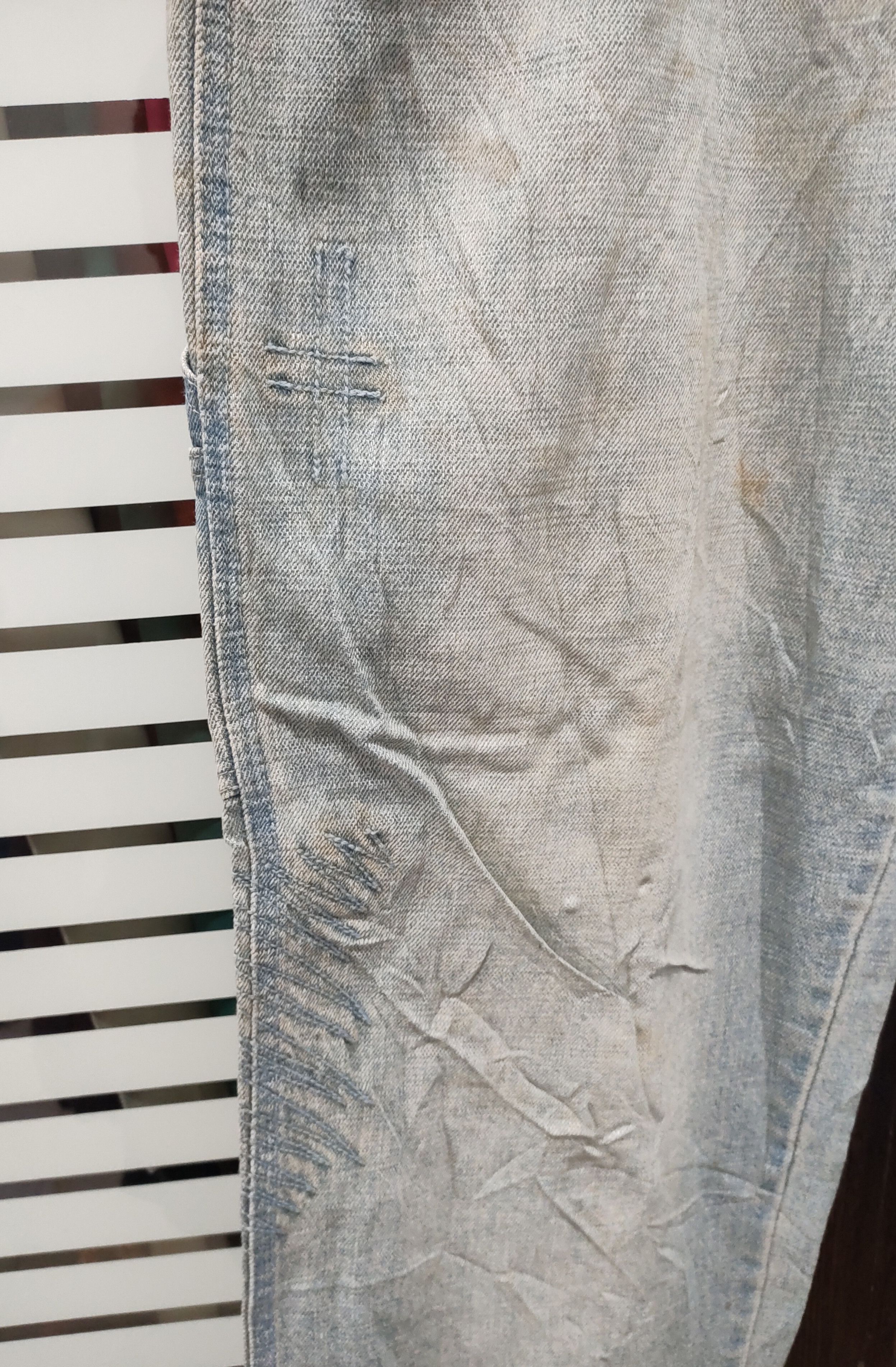 Vision Streetwear 💥90's Baggy Kno.Betta Blue Jeans U.S.A 💥 Size US 36 / EU 52 - 9 Thumbnail