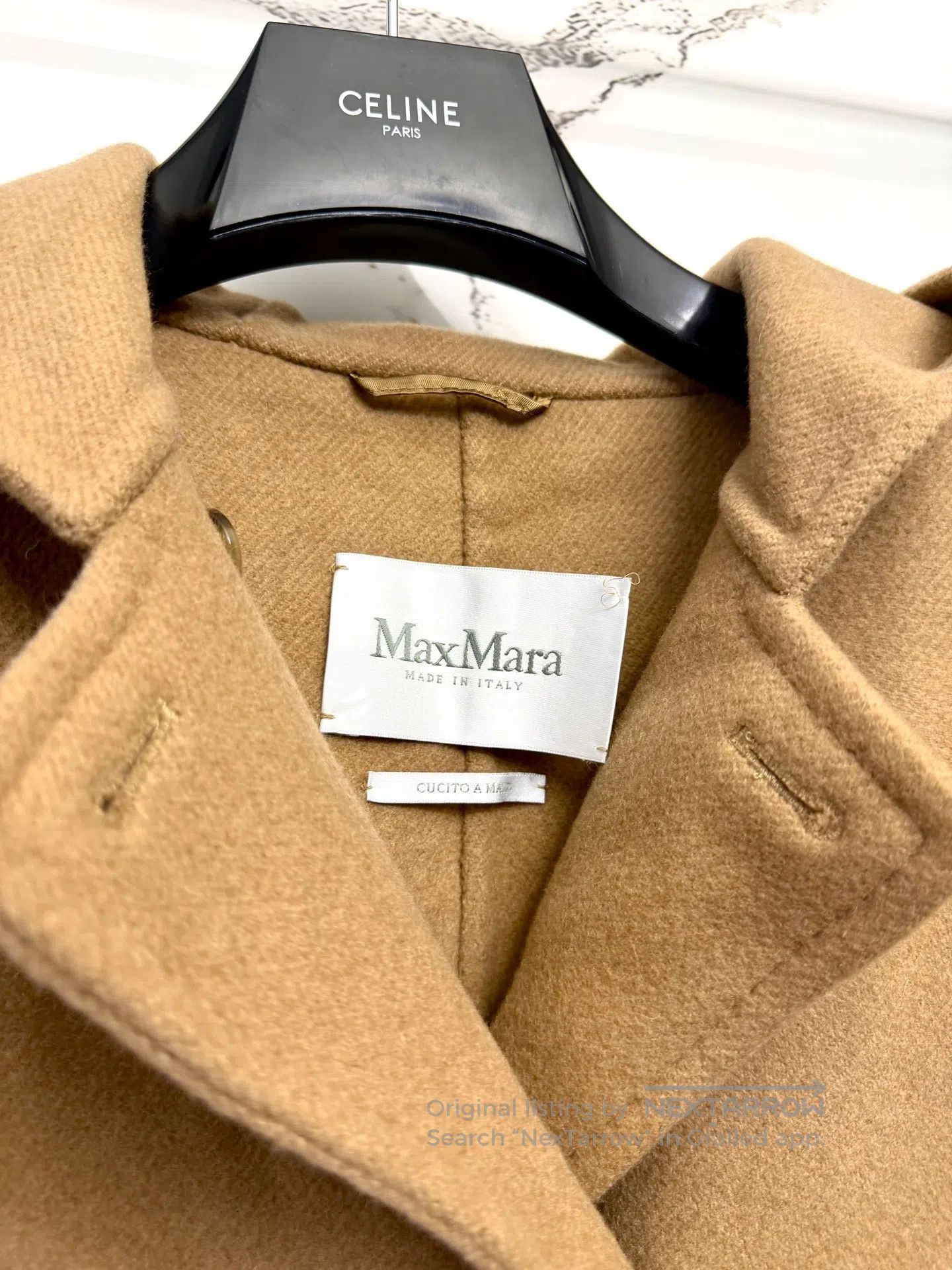 Max Mara Max Mara Khaki Hooded Overcoat Jacket| Size S / US 4 / IT 40 - 2 Thumbnail