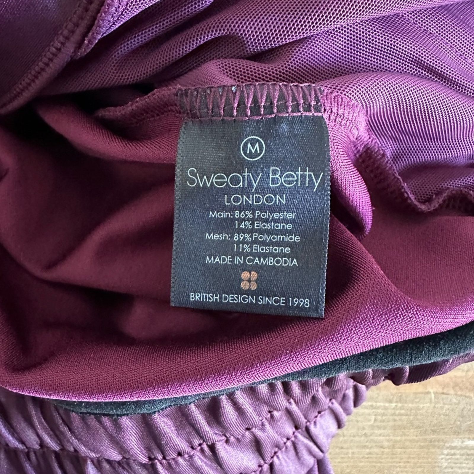 Sweaty Betty Like new! sweaty Betty Burgundy track jacket full zip - M Size M / US 6-8 / IT 42-44 - 2 Thumbnail
