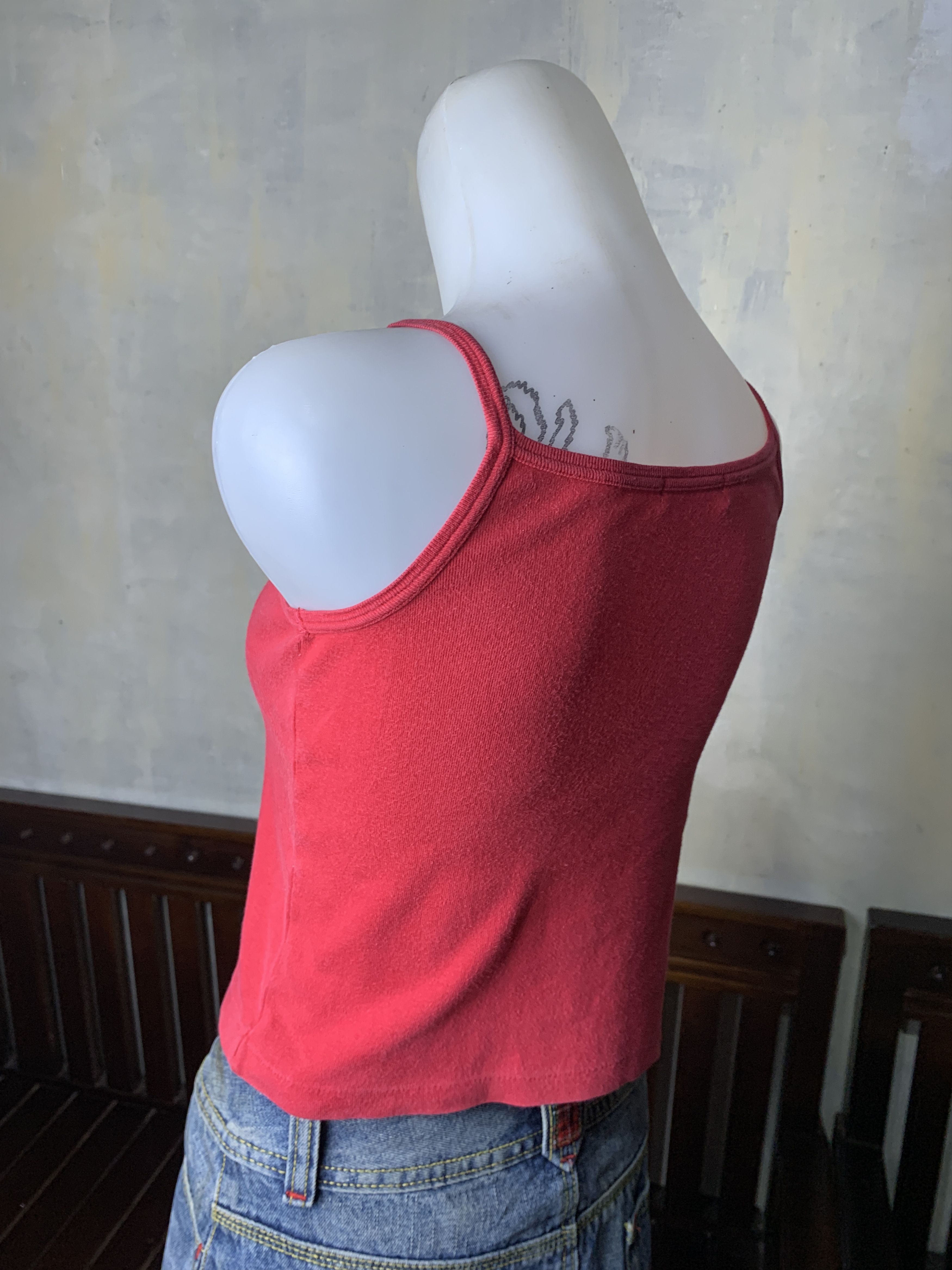Angel Blue 2000s Shirley Temple Red Rabbit Baby Tank Top (XS) Size XS / US 0-2 / IT 36-38 - 3 Thumbnail