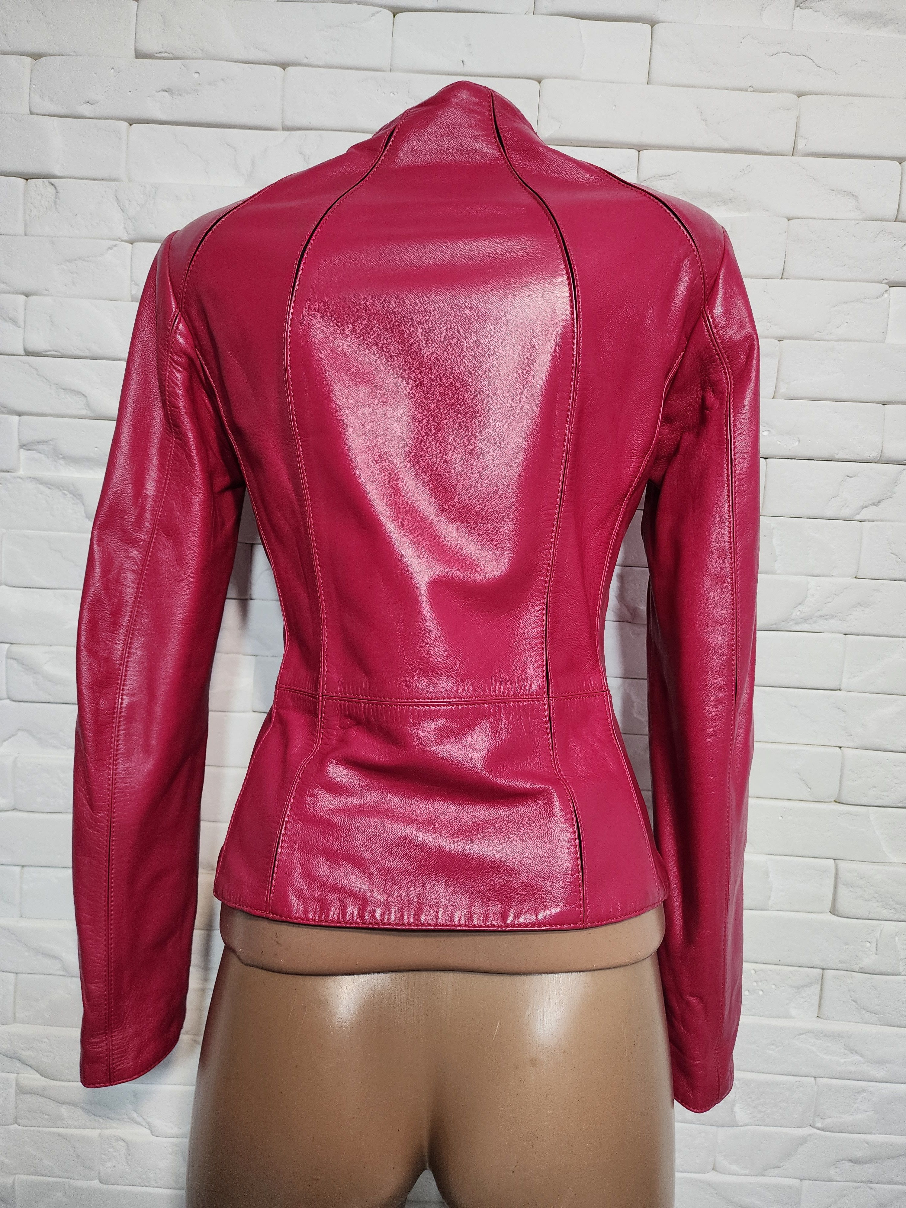 Uniqlo Pink Leather Women's Jacket: Reversible Leather Outwear. Size S / US 4 / IT 40 - 4 Thumbnail