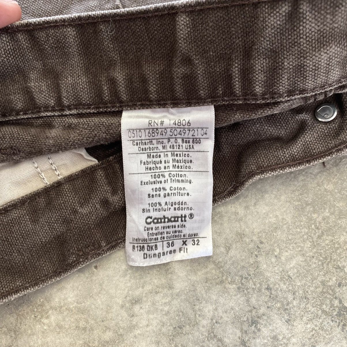 Carhartt VTG Carhartt Double Knee Faded Brown Carpenter Pants Size US 35 - 22 Thumbnail