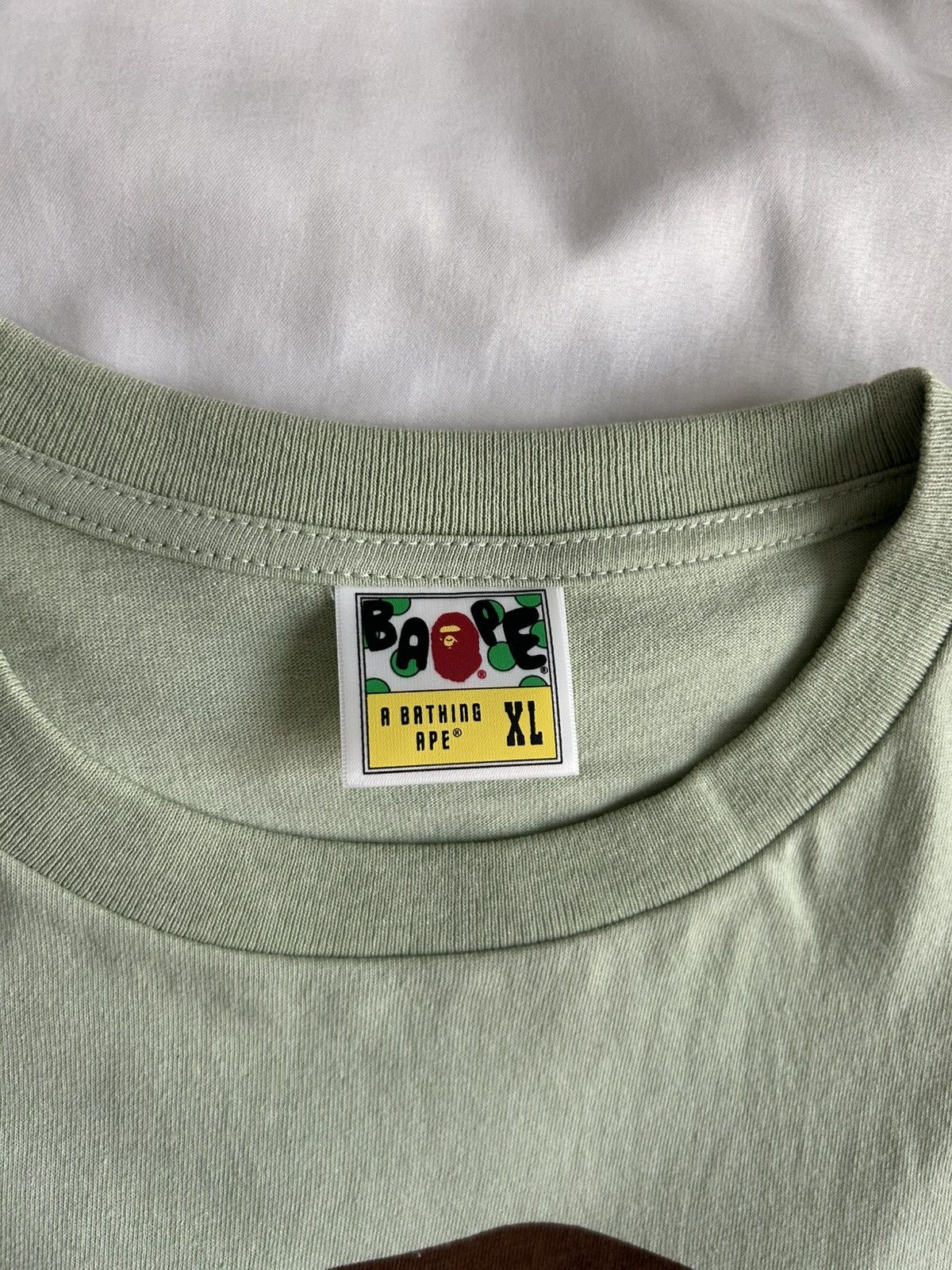 Bape Bape Big Ape Head Tee Green Single Stitch Japan Size US XL / EU 56 / 4 - 3 Thumbnail